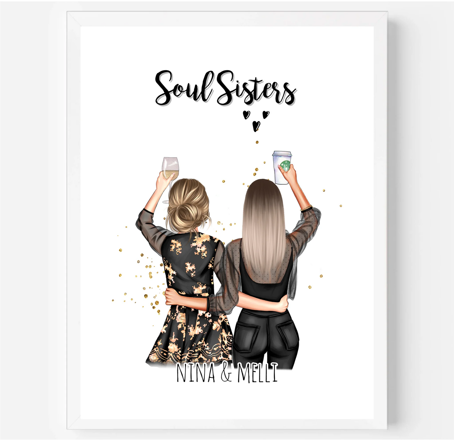 2-3 Freundinnen Poster Geschenk Bestseller #1