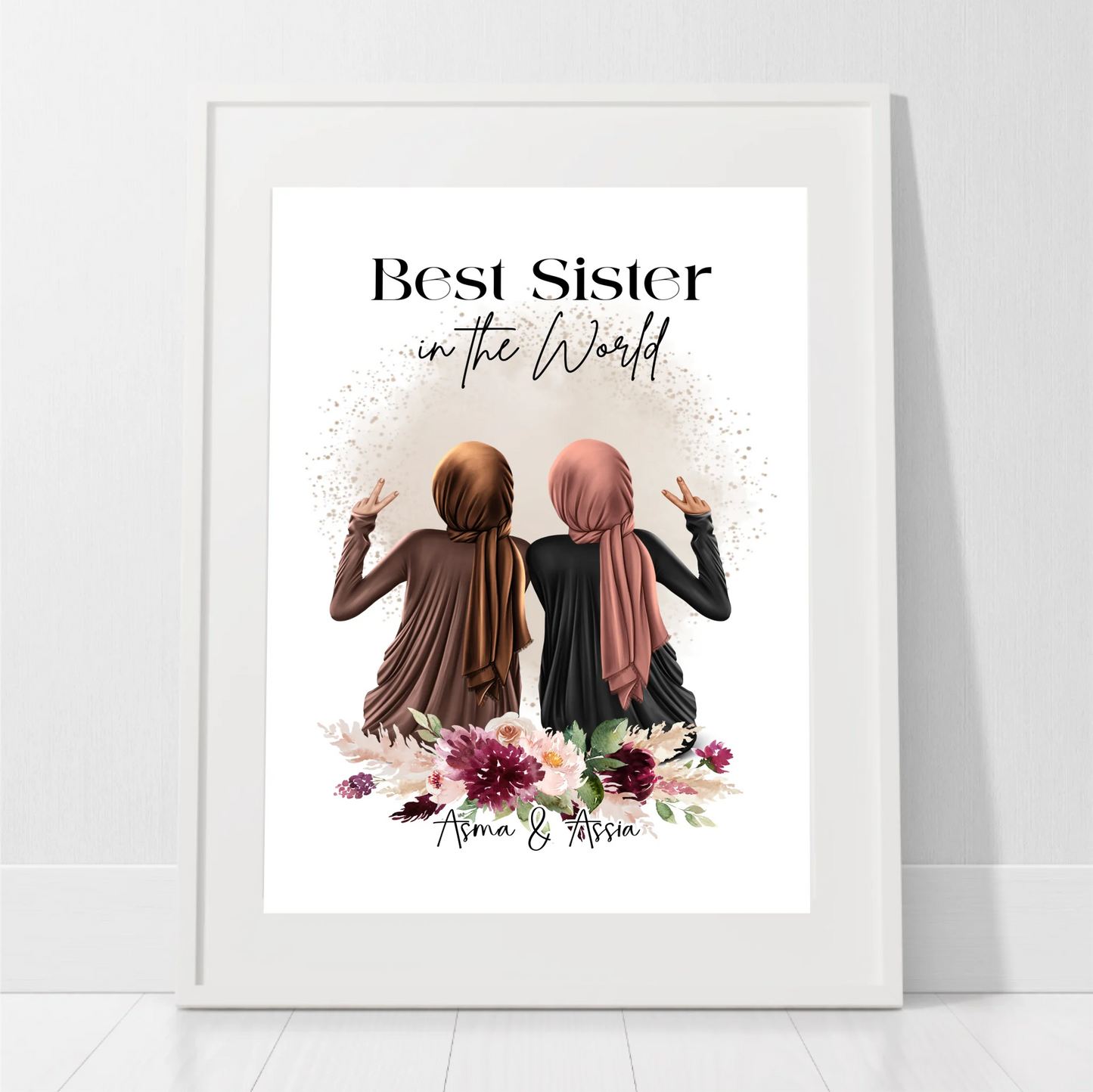 2-4 Muslim Freundinnen Poster