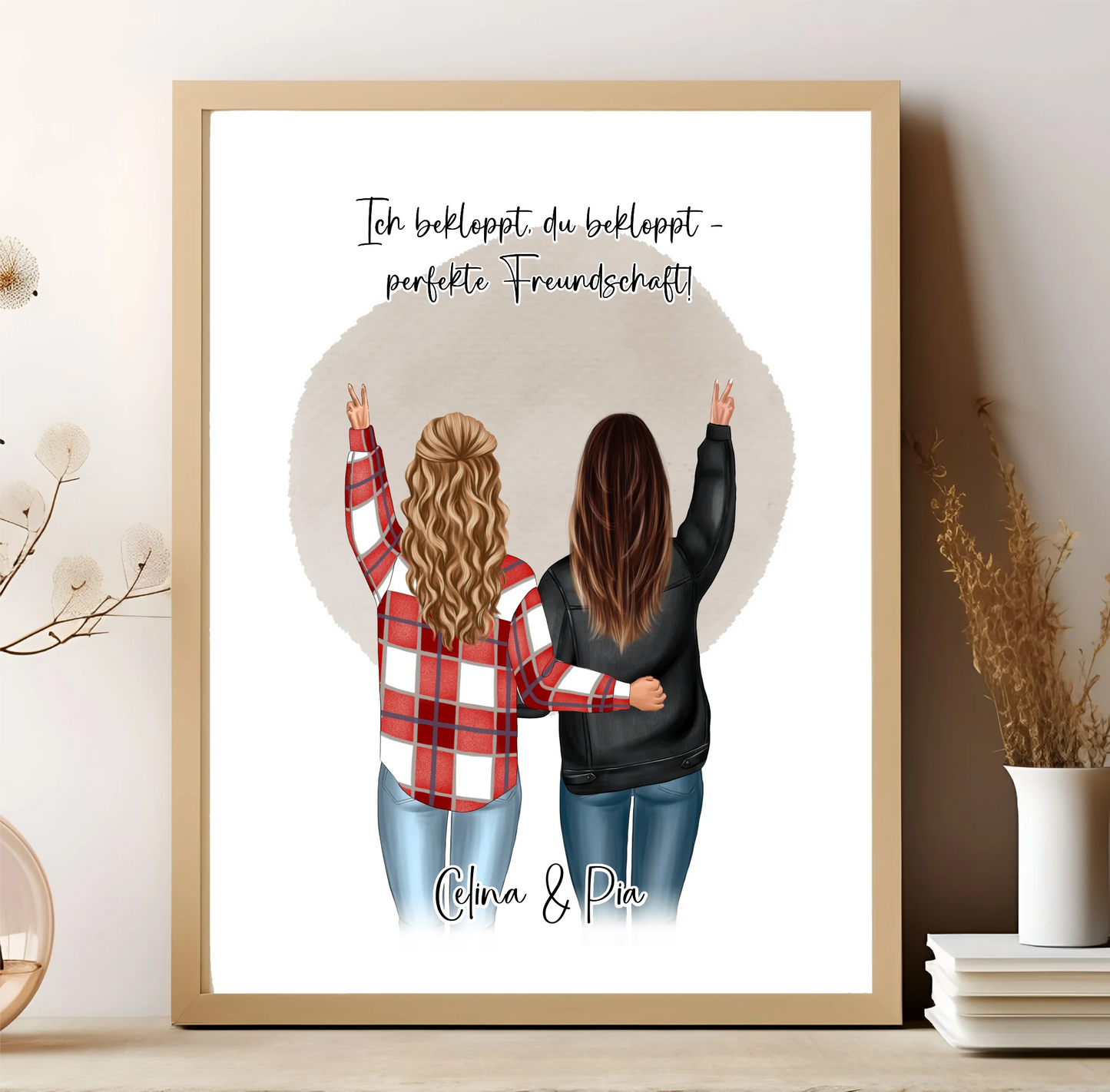 Personalisiertes Freundinnen Poster