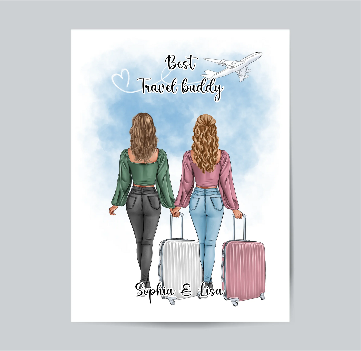 Reise Freundin Poster:  1-2 Personen