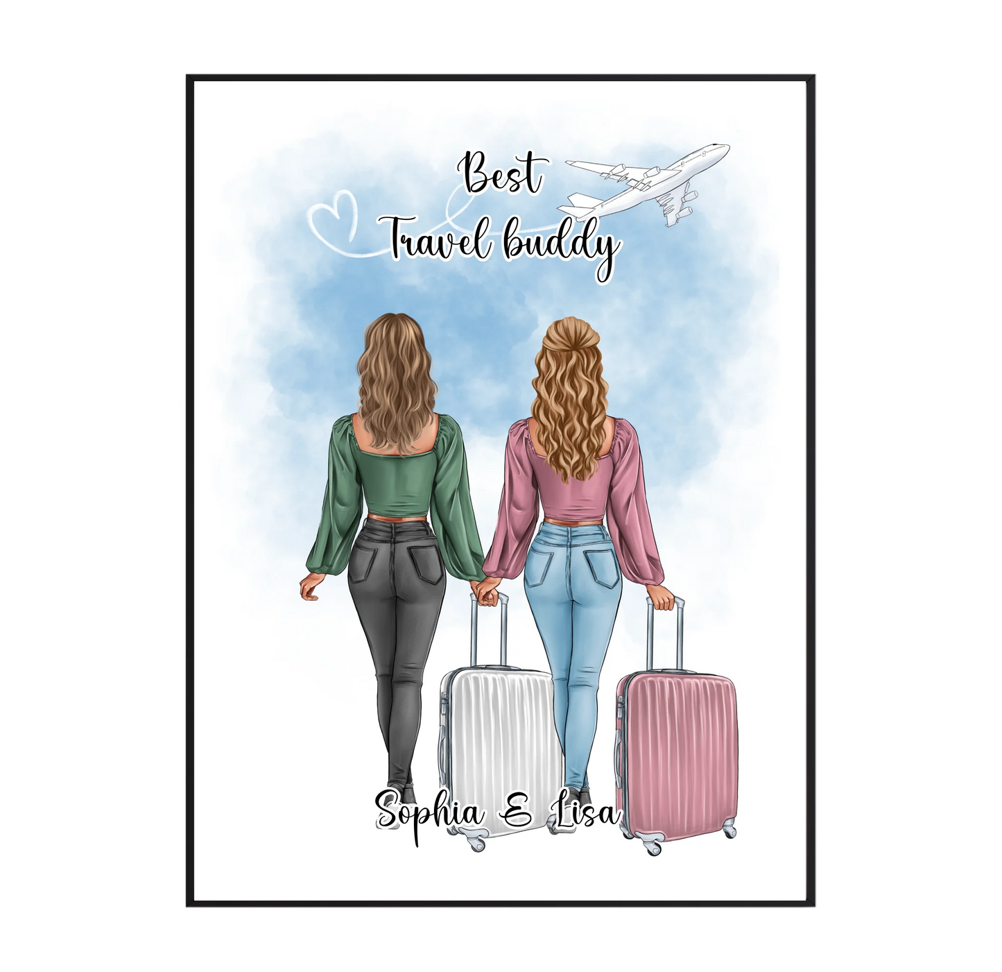 Reise Freundin Poster:  1-2 Personen