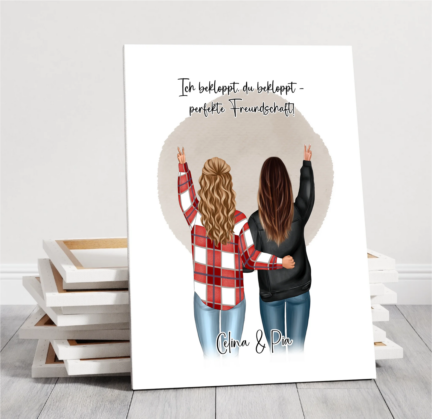 Personalisiertes Freundinnen Poster