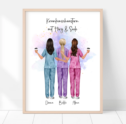 3-5 Krankenschwestern Poster