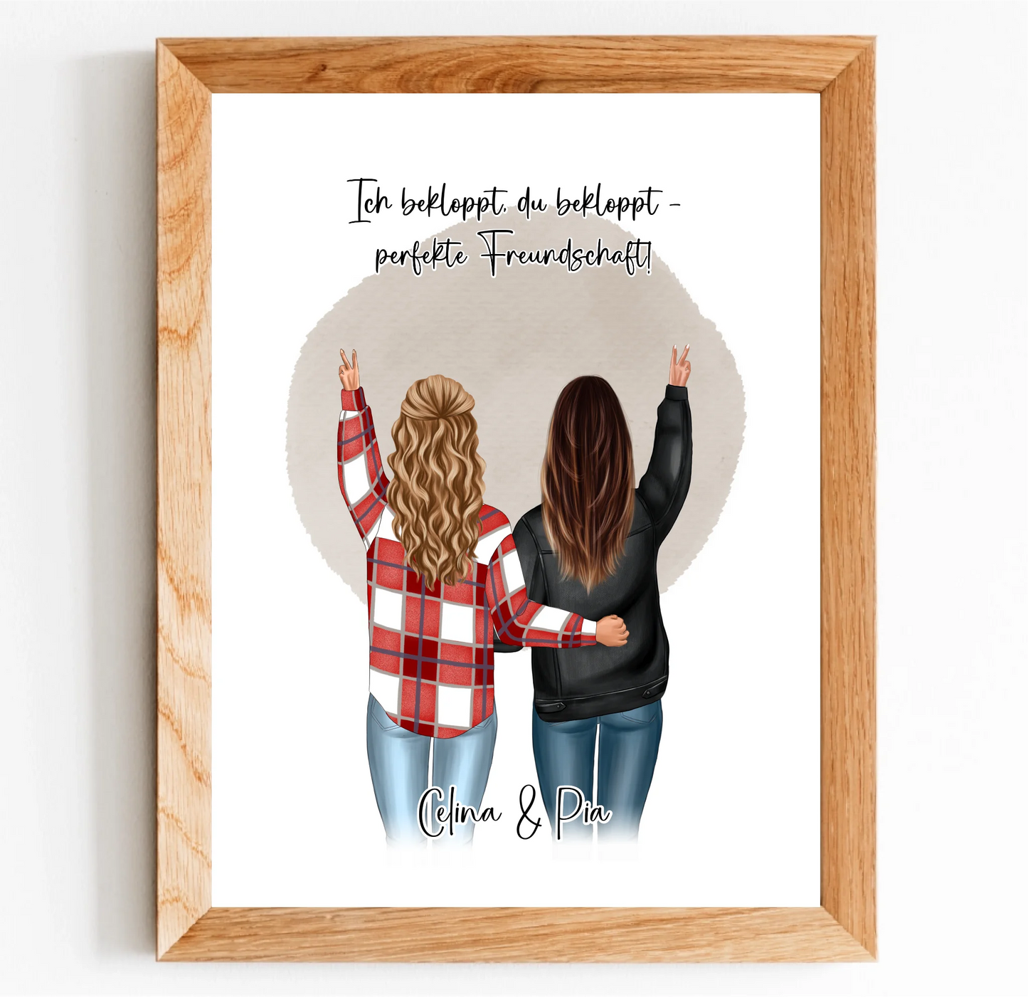 Personalisiertes Freundinnen Poster