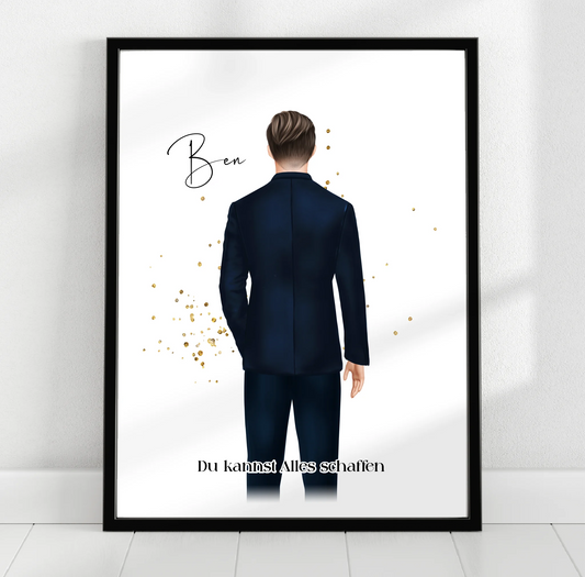 Mann im Anzug Poster