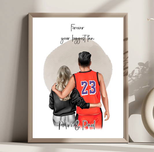 Paar Poster Basketball