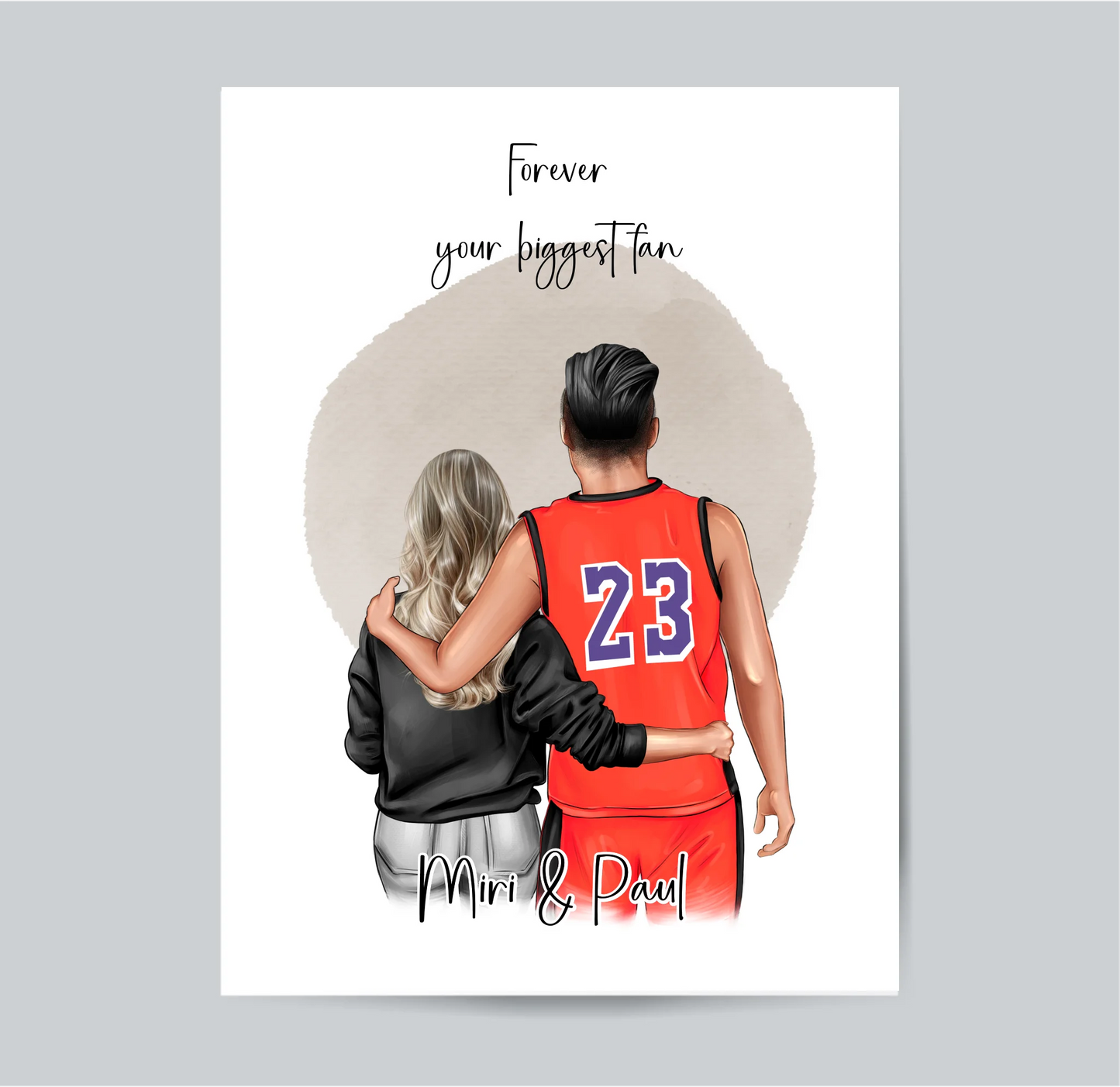 Paar Poster Basketball