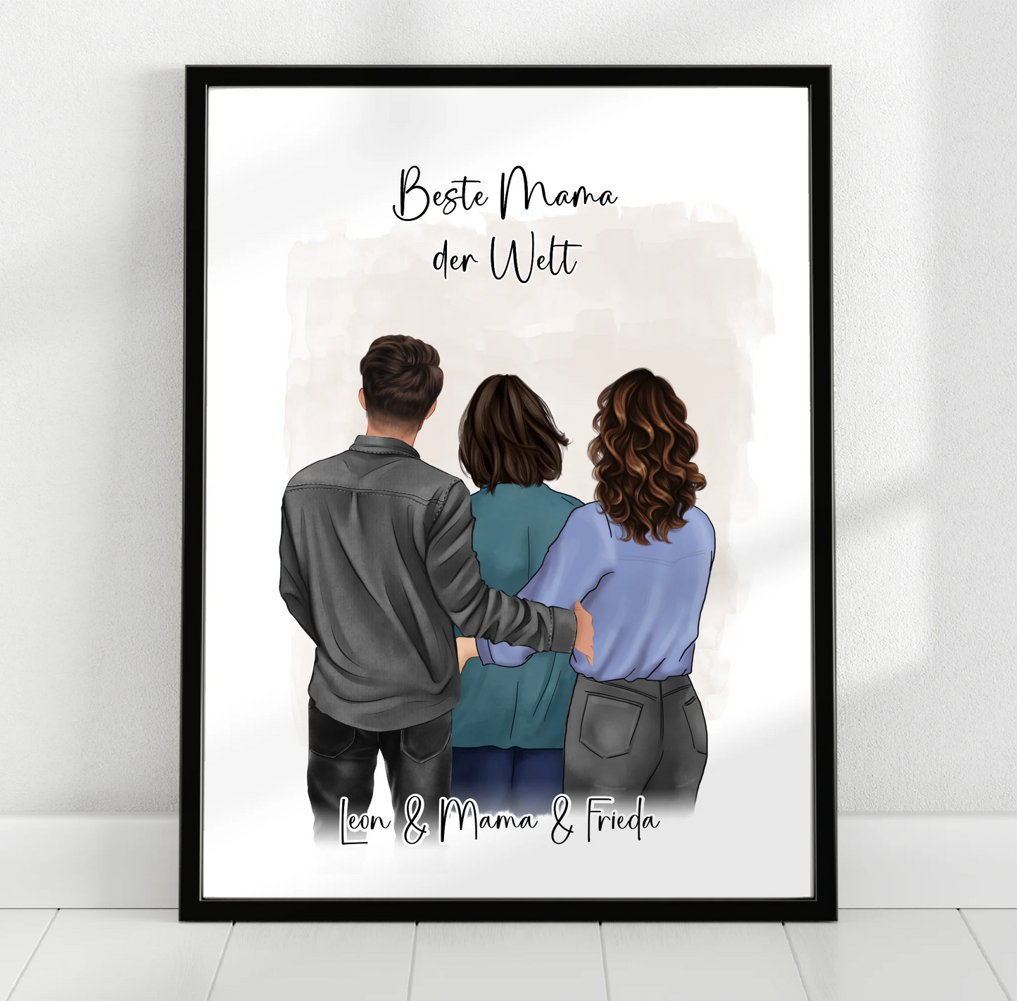 Mama mit Sohn & 1-2 Töchter Poster