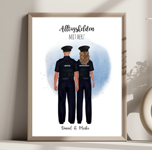 Polizei, Justiz, Ordnungsamt, Zoll,...Poster 2-5 Personen