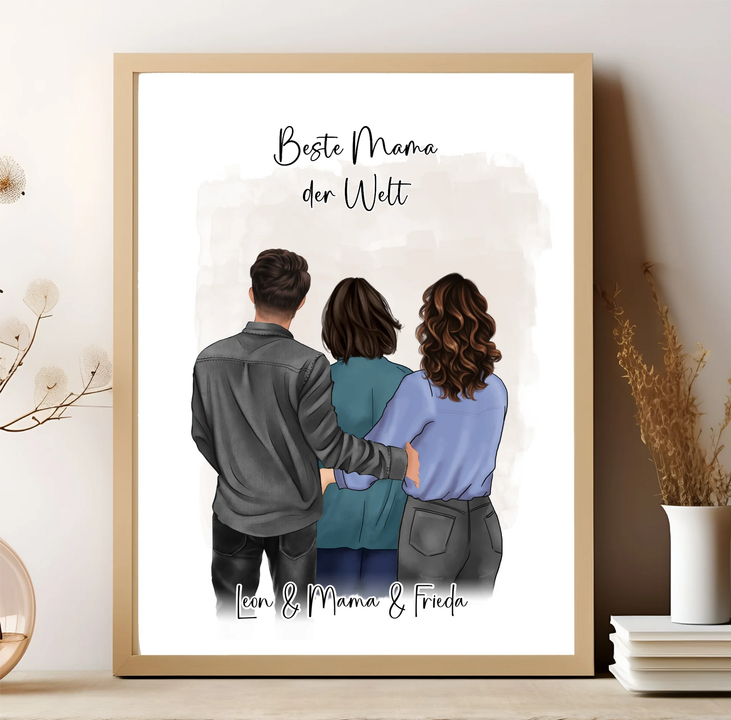 Mama mit Sohn & 1-2 Töchter Poster