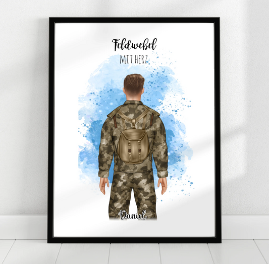 1-2 Personen Bundeswehr, Soldat,...Poster (Mann & Frau)
