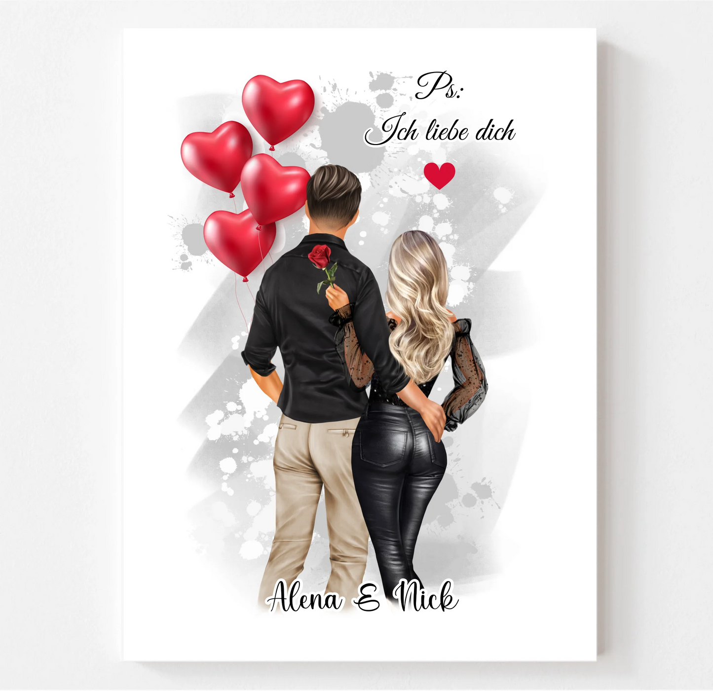Paar Poster Personalisiert