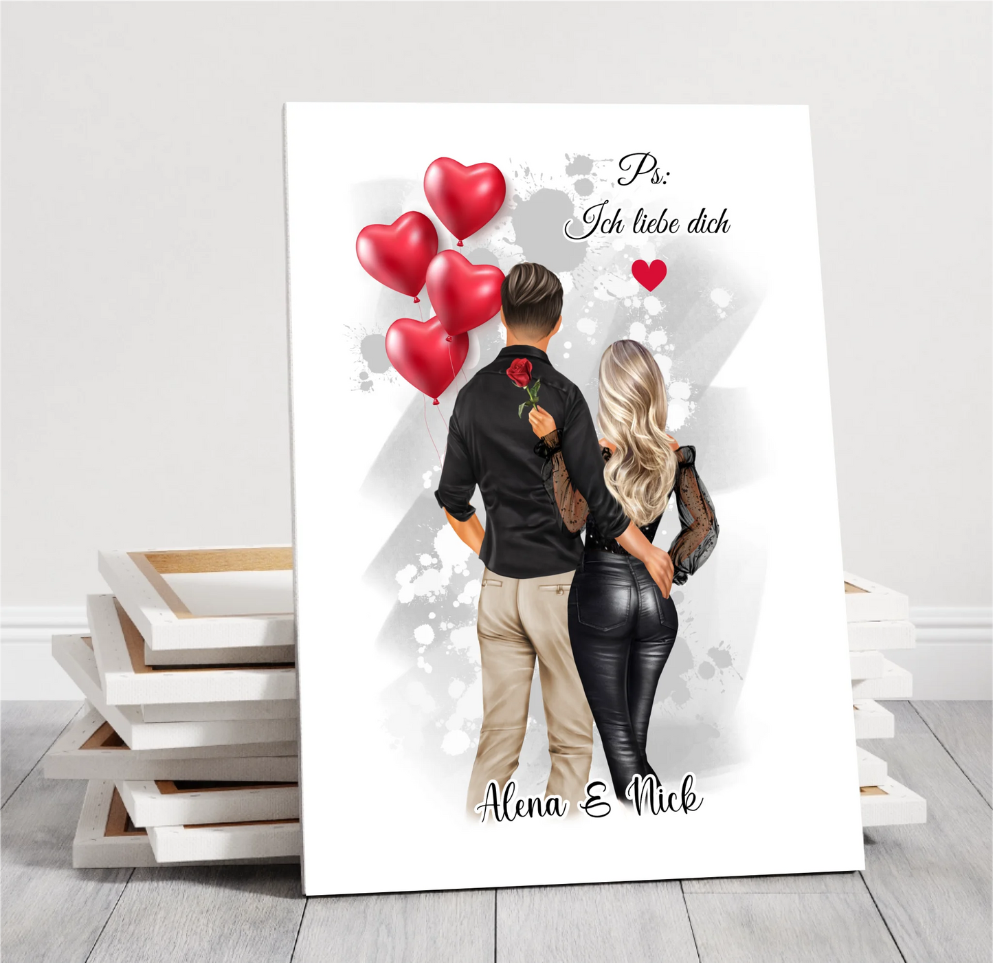 Paar Poster Personalisiert