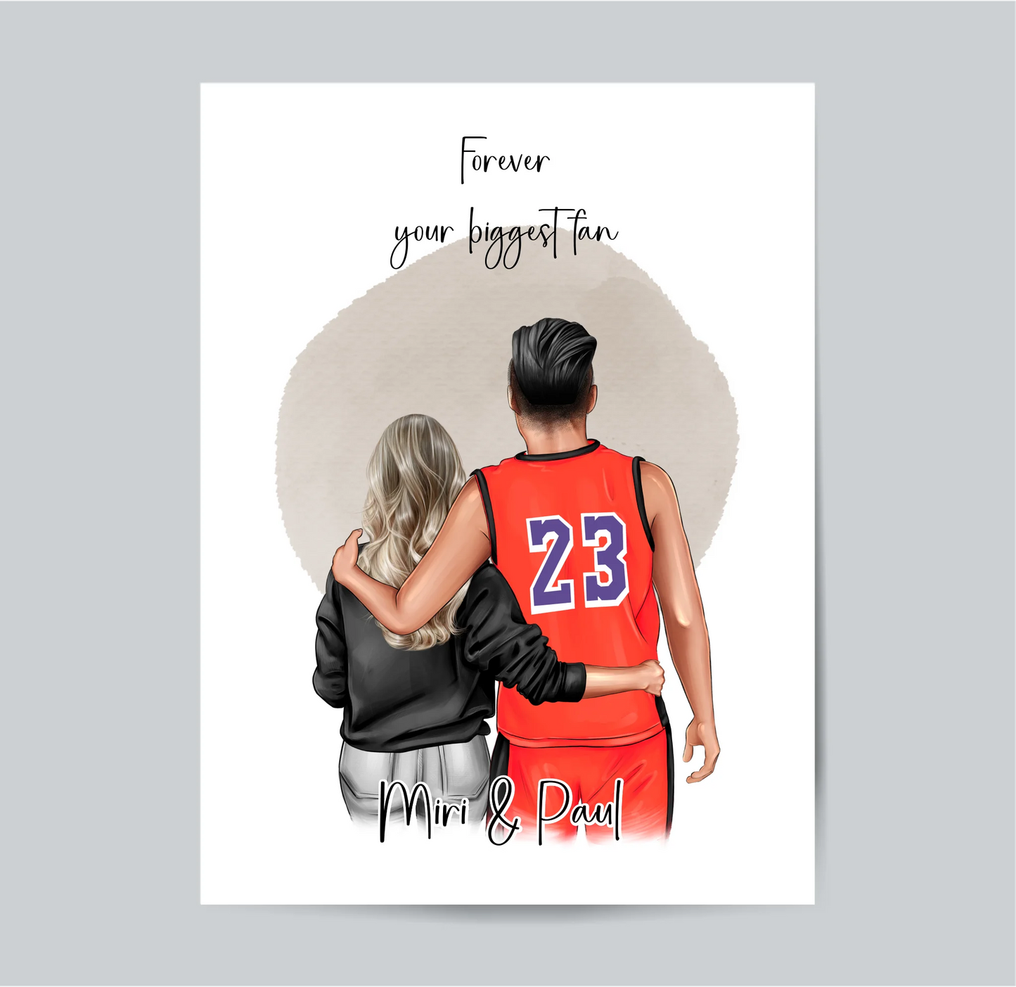 Paar Poster Basketball