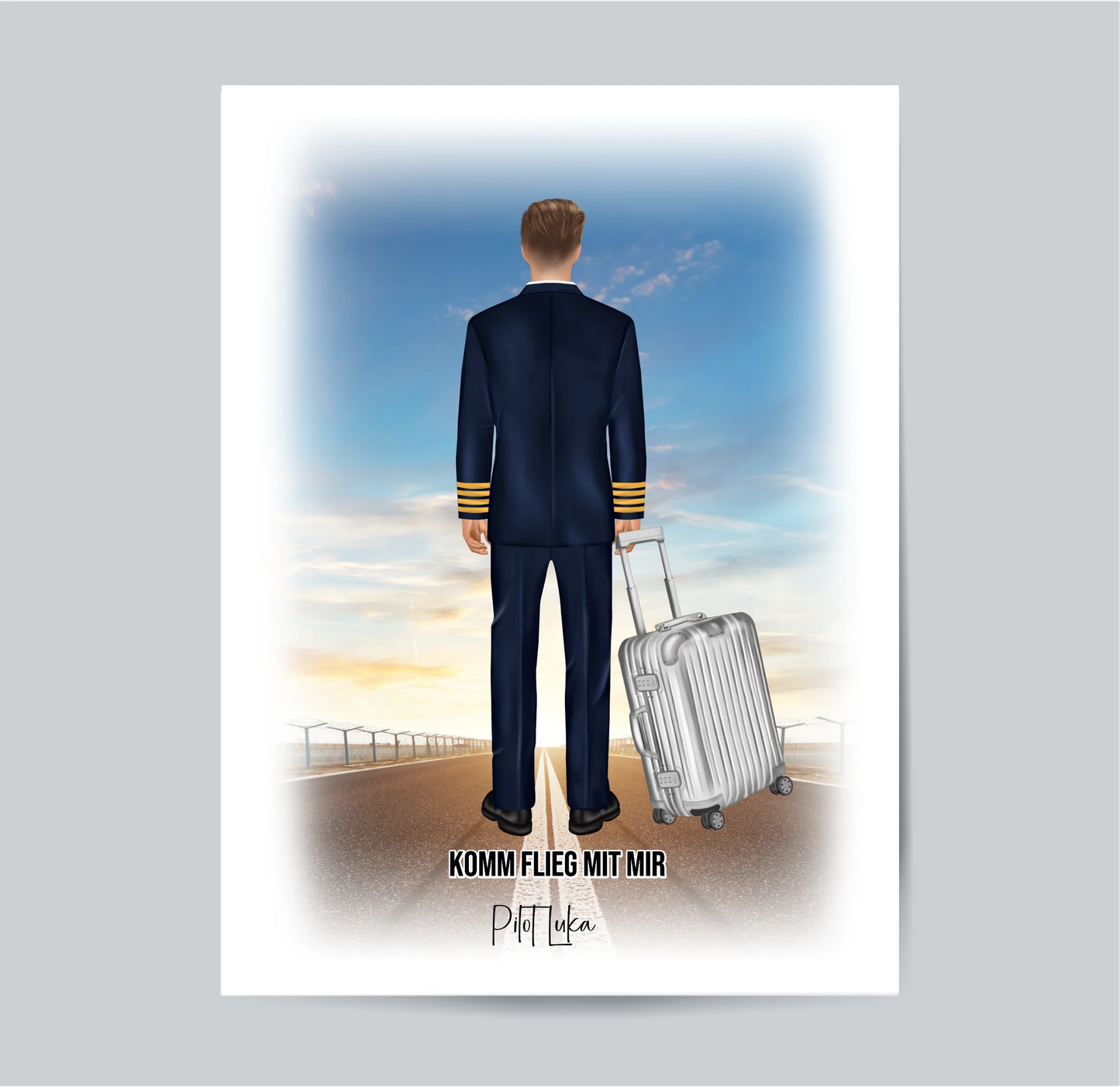 Pilot & Pilotin 1-2 Personen Poster