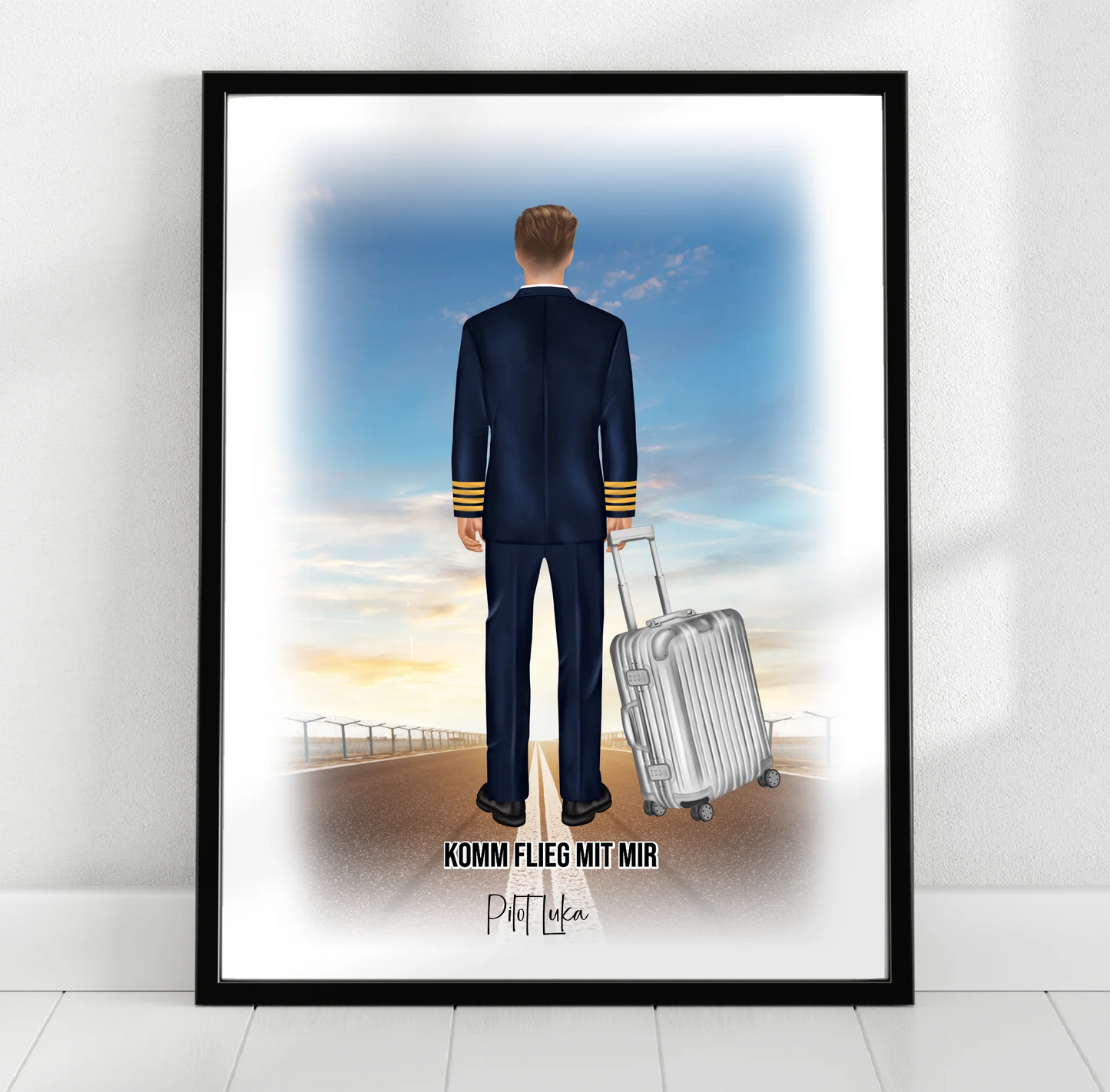 Pilot & Pilotin 1-2 Personen Poster