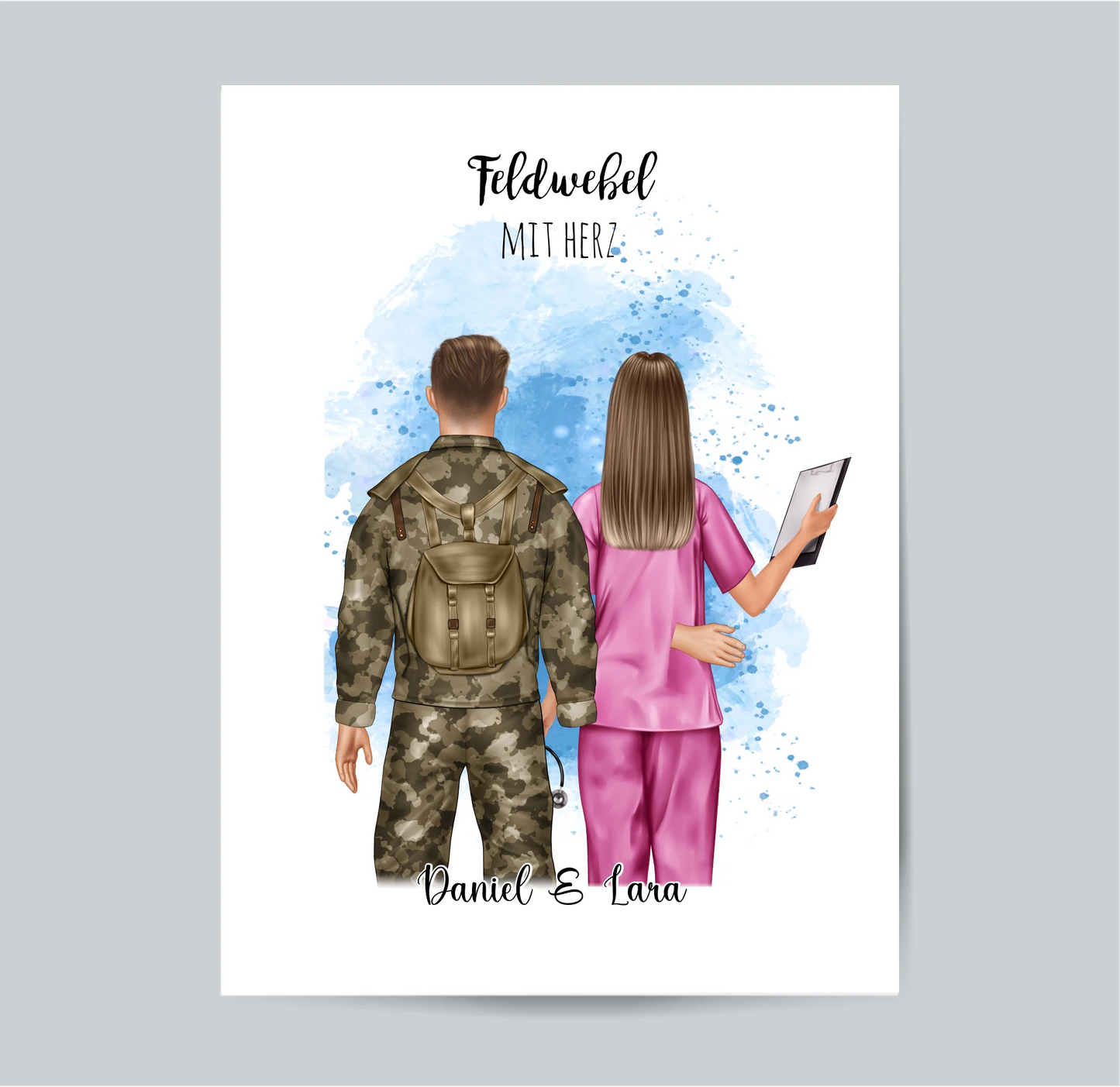 Soldat/in & Krankenschwester Poster