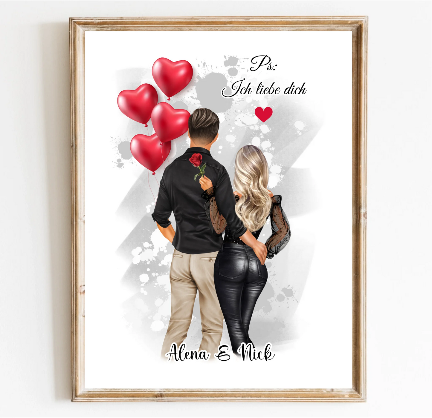 Paar Poster Personalisiert
