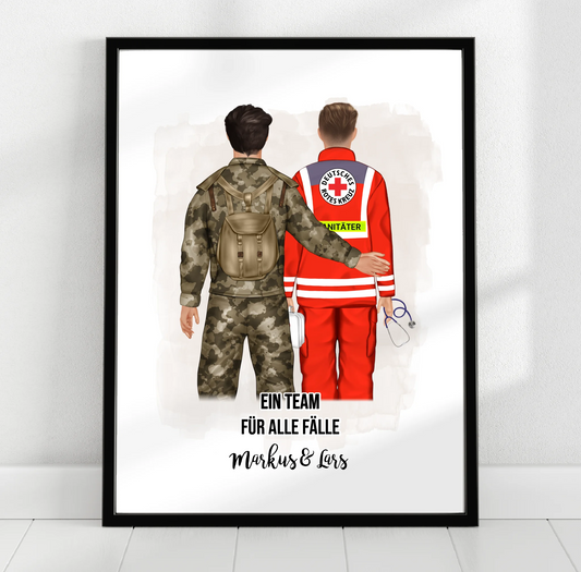 Soldat/in & Rettungsdienst Poster