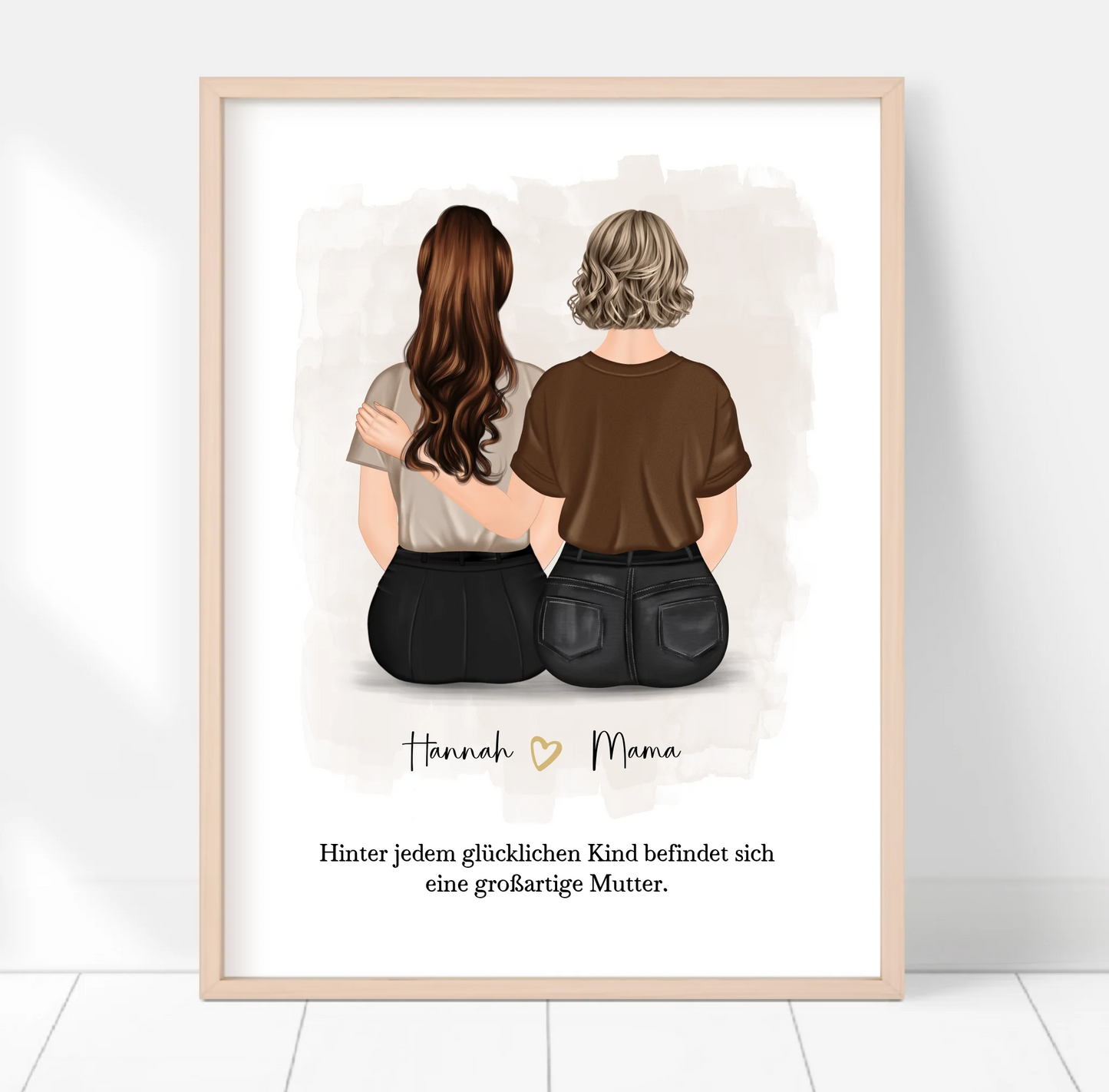 Mama mit 1-2 Töchter Poster