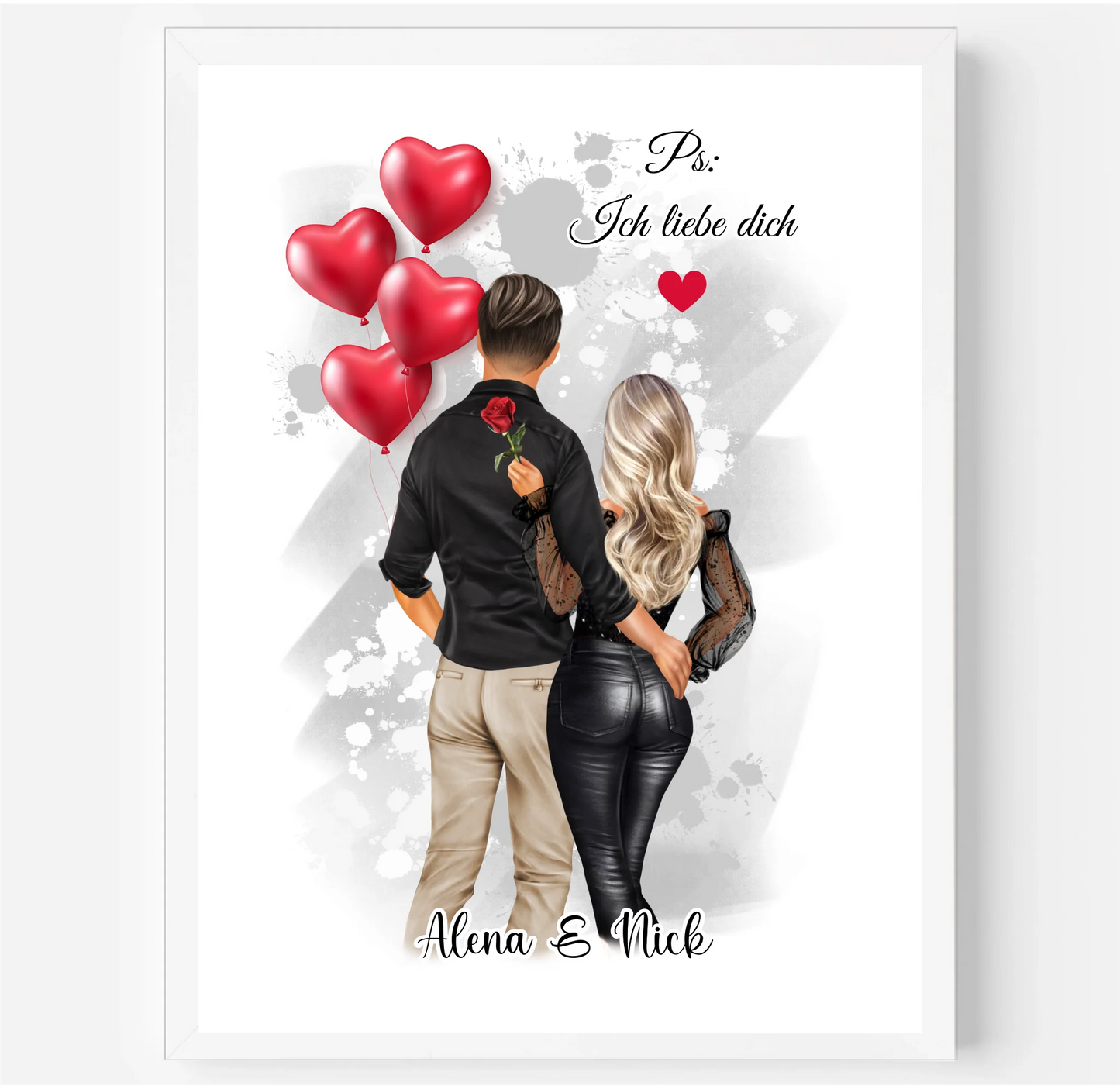 Paar Poster Personalisiert