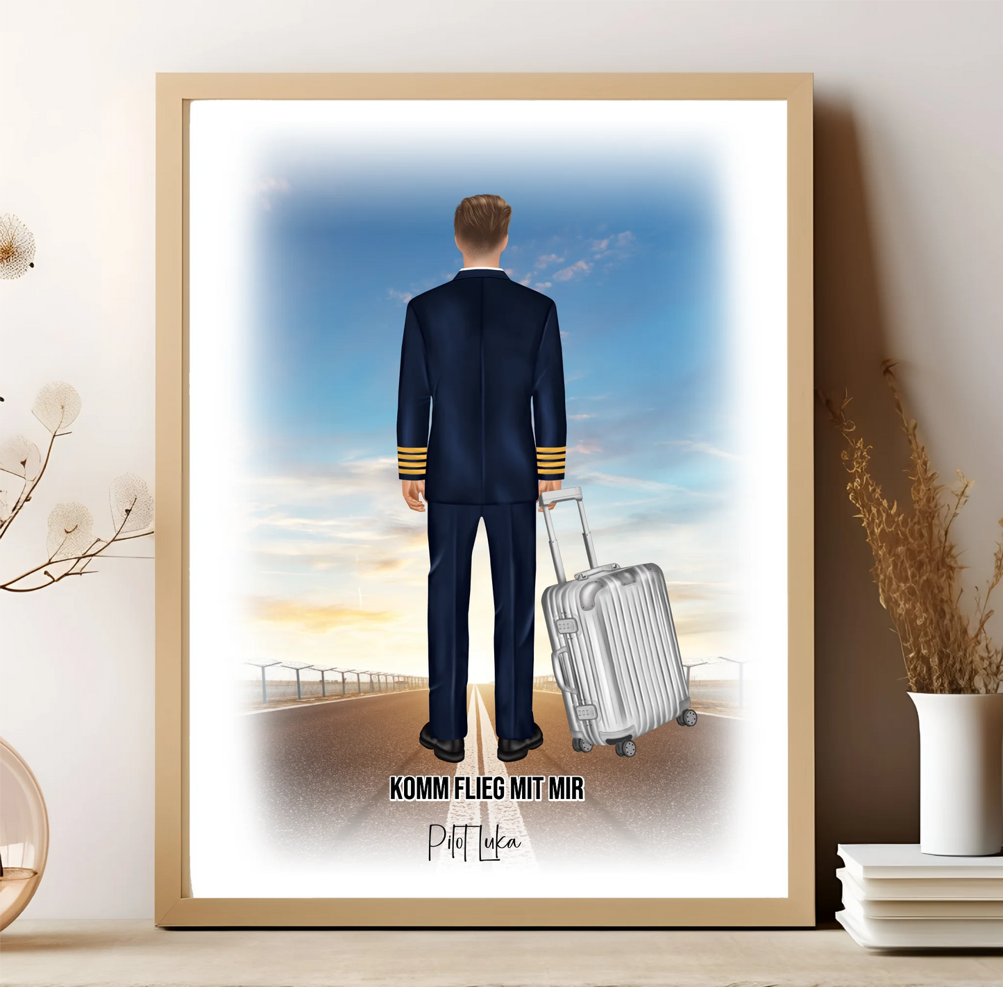 Pilot & Pilotin 1-2 Personen Poster