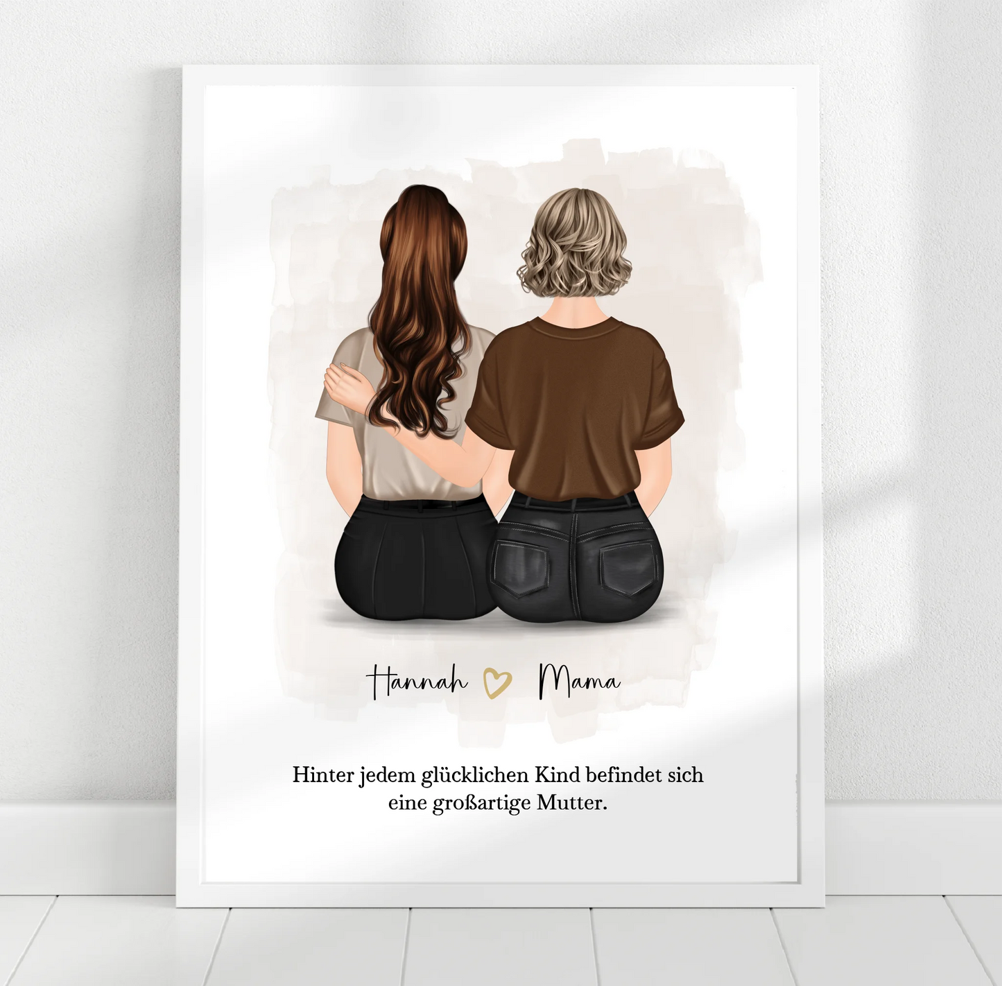 Mama mit 1-2 Töchter Poster