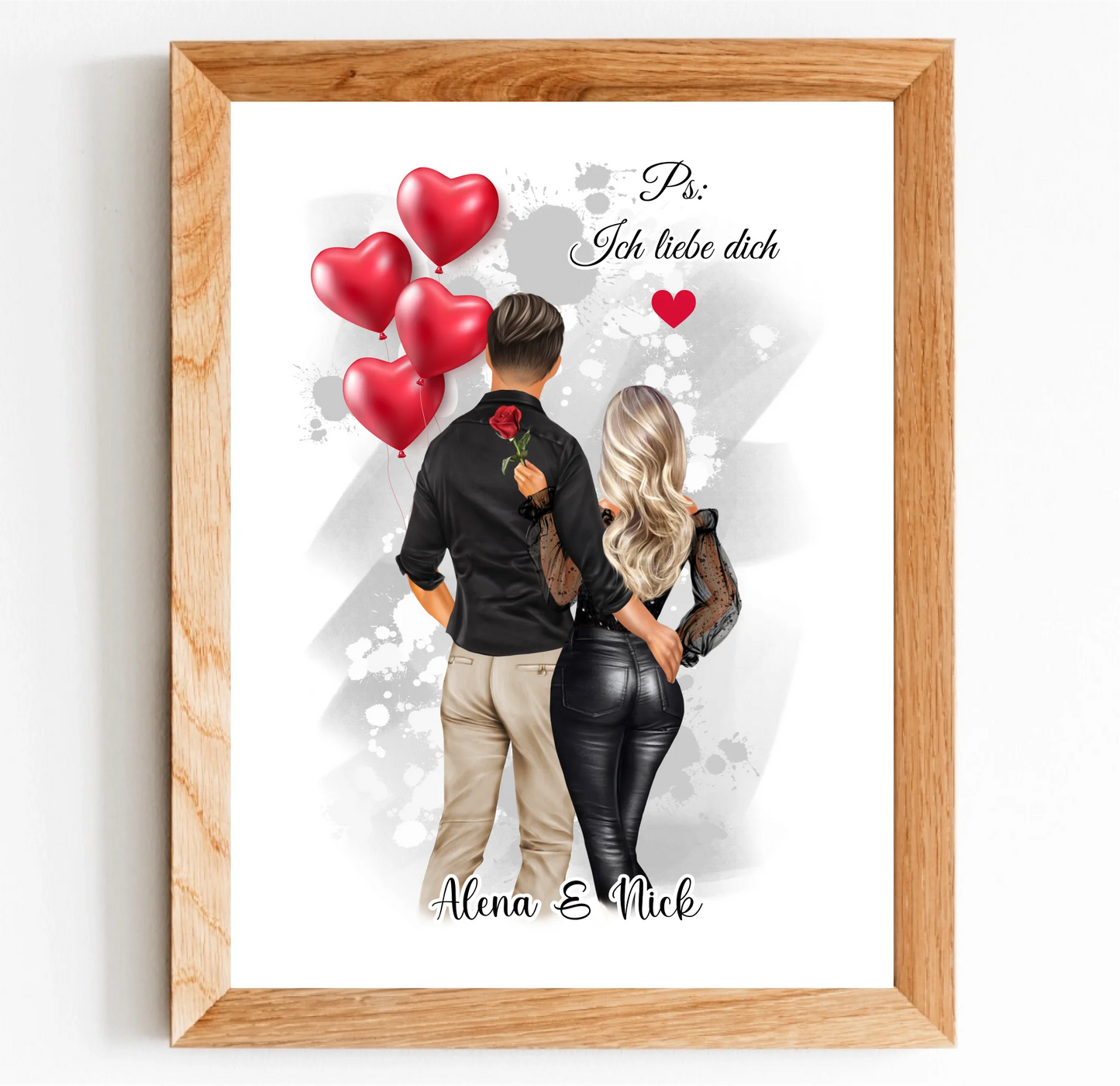 Paar Poster Personalisiert
