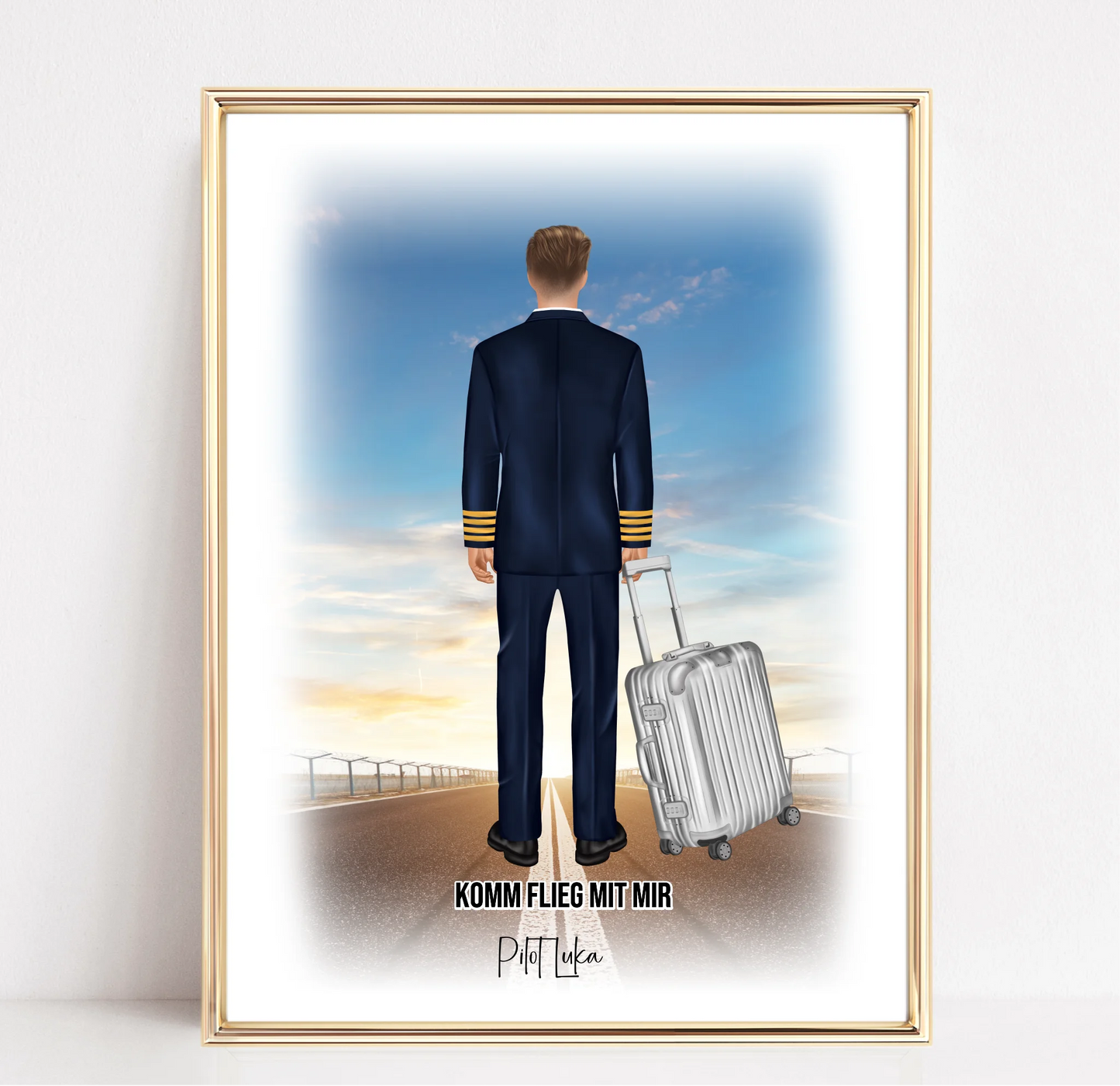 Pilot & Pilotin 1-2 Personen Poster