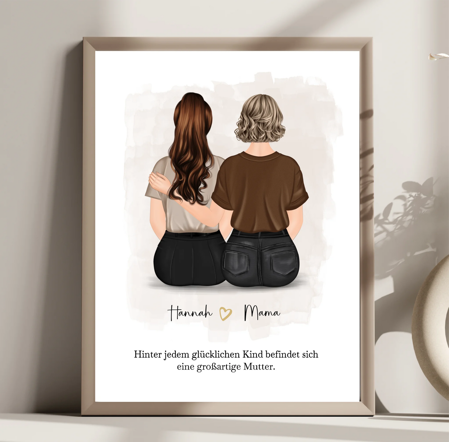 Mama mit 1-2 Töchter Poster