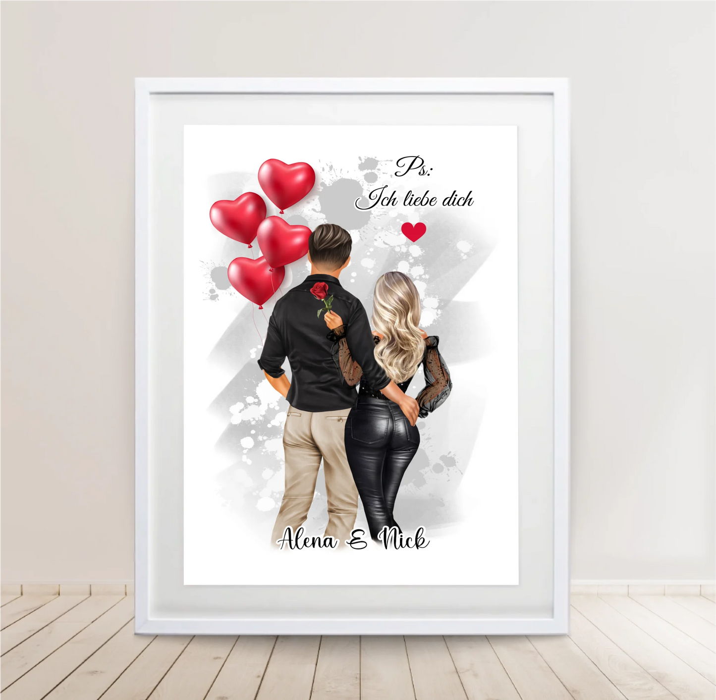 Paar Poster Personalisiert