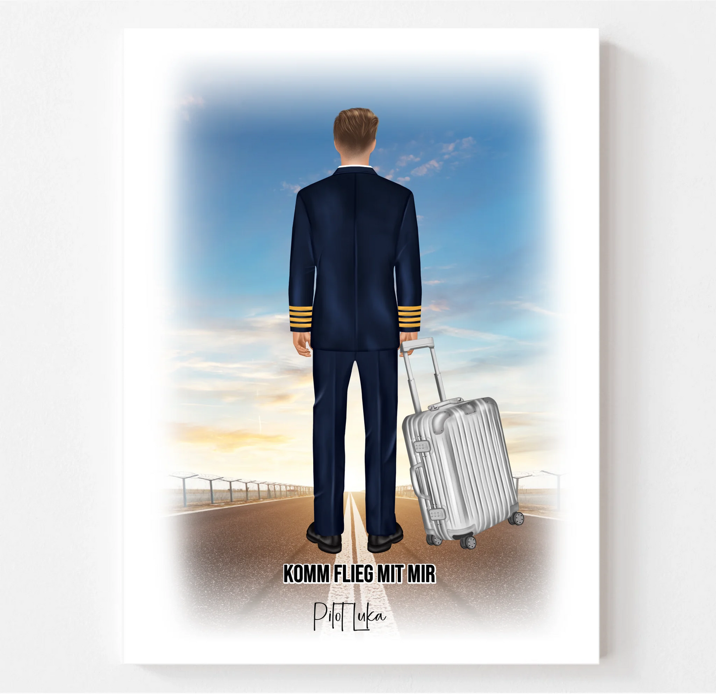 Pilot & Pilotin 1-2 Personen Poster