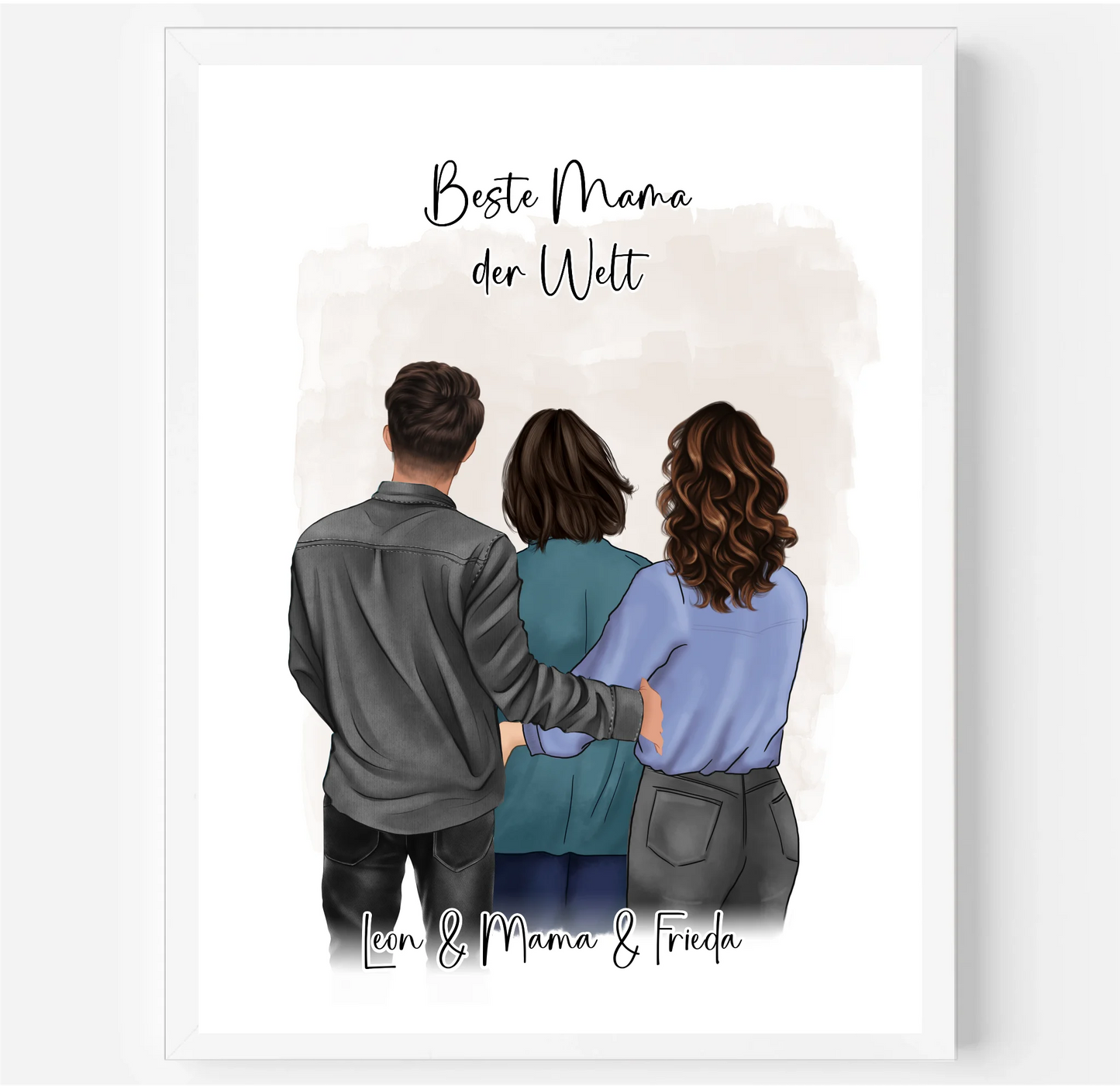 Mama mit Sohn & 1-2 Töchter Poster