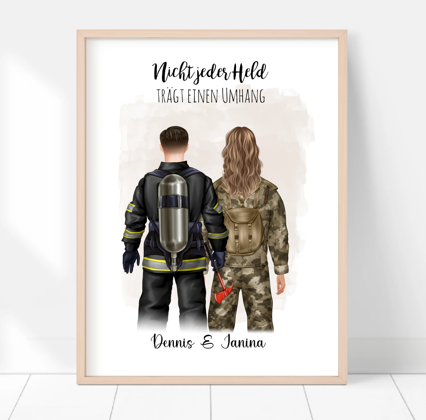 Feuerwehrmann & Soldat/in Poster