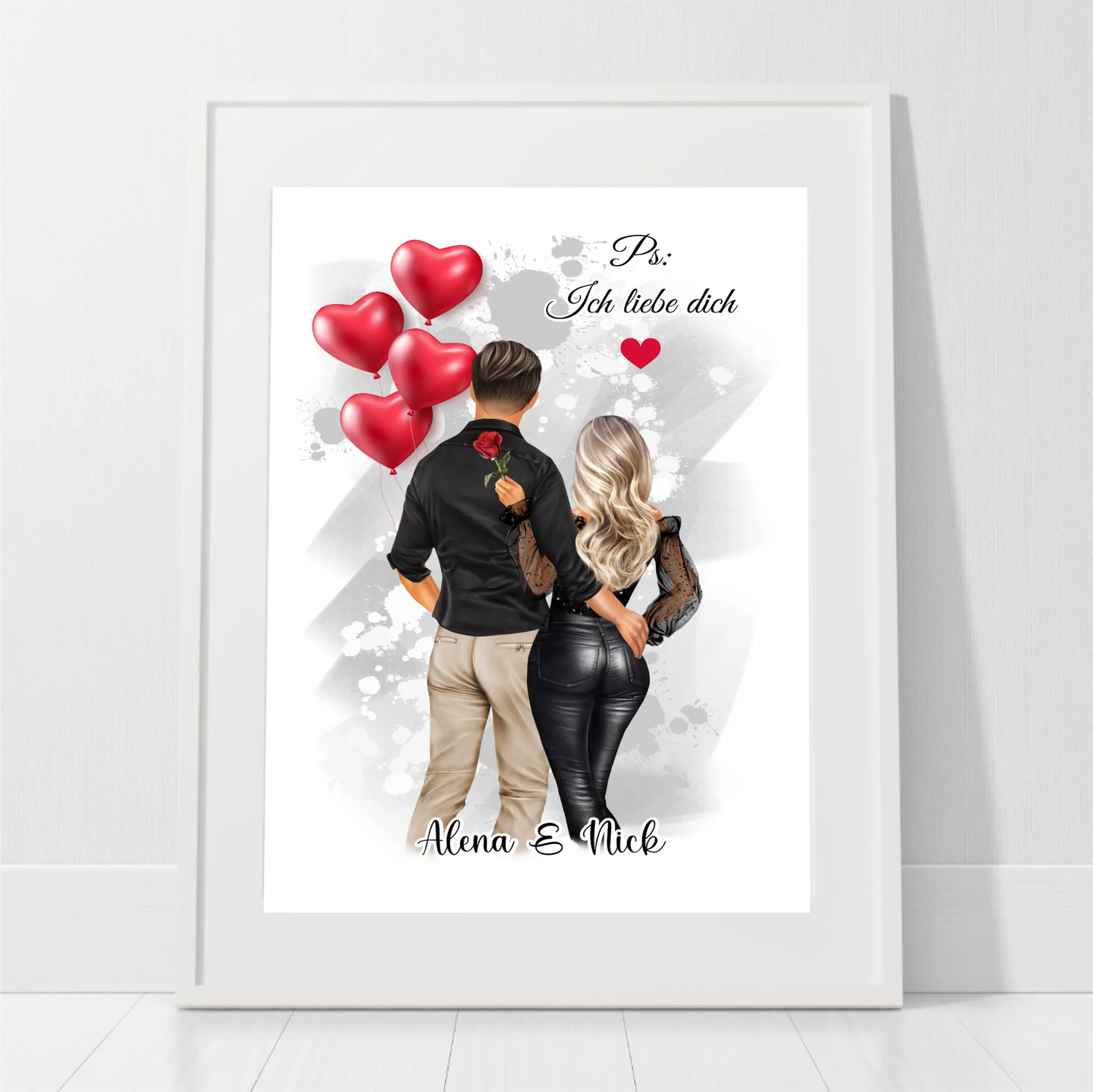 Paar Poster Personalisiert