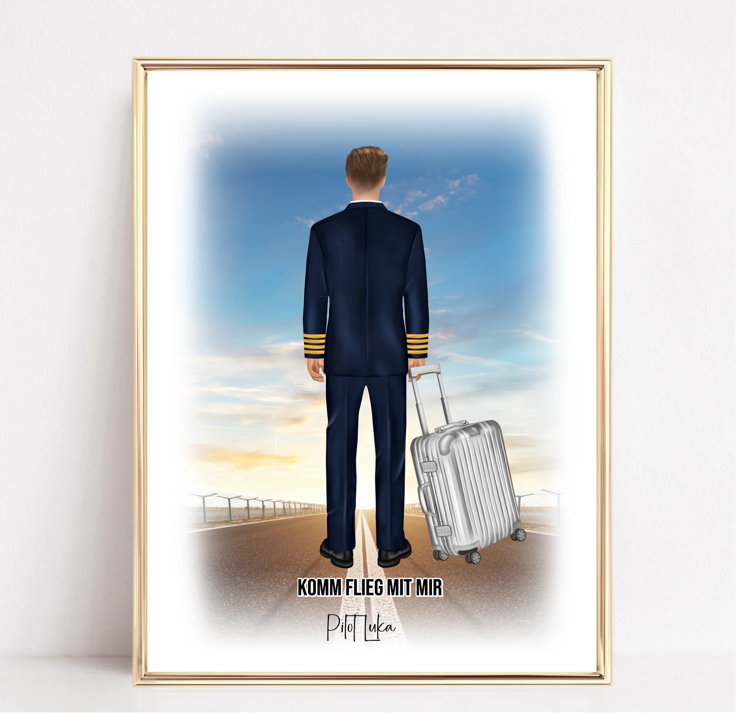 Pilot & Pilotin 1-2 Personen Poster