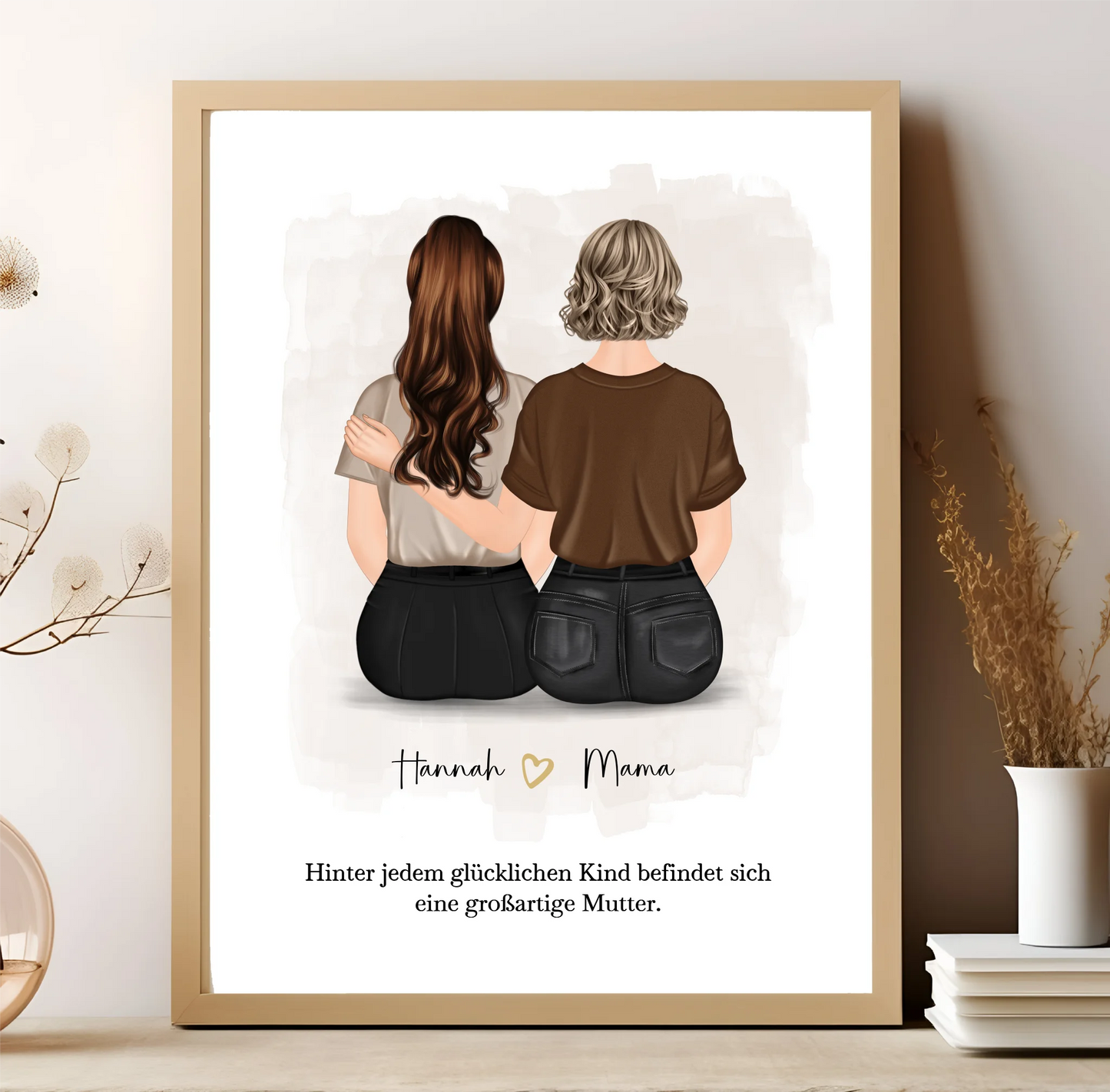 Mama mit 1-2 Töchter Poster
