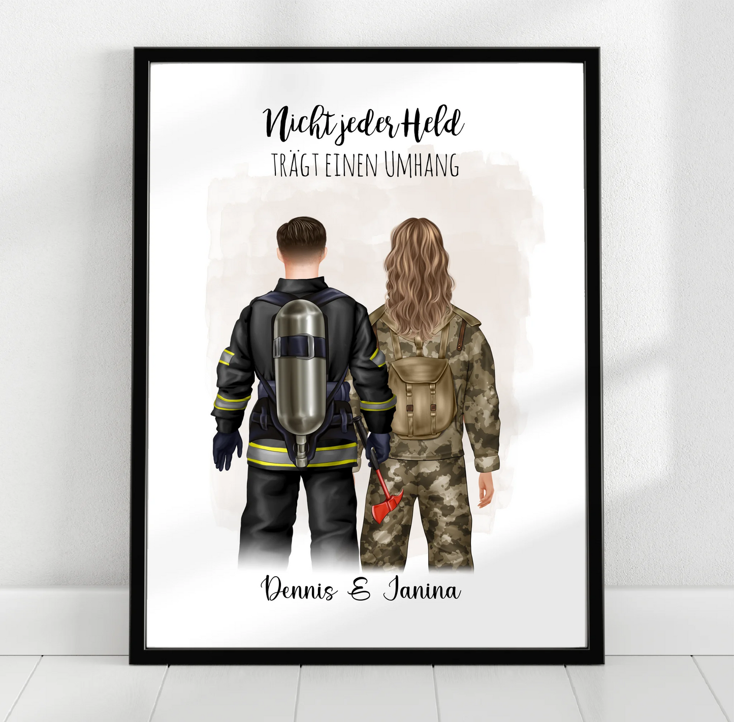 Feuerwehrmann & Soldat/in Poster