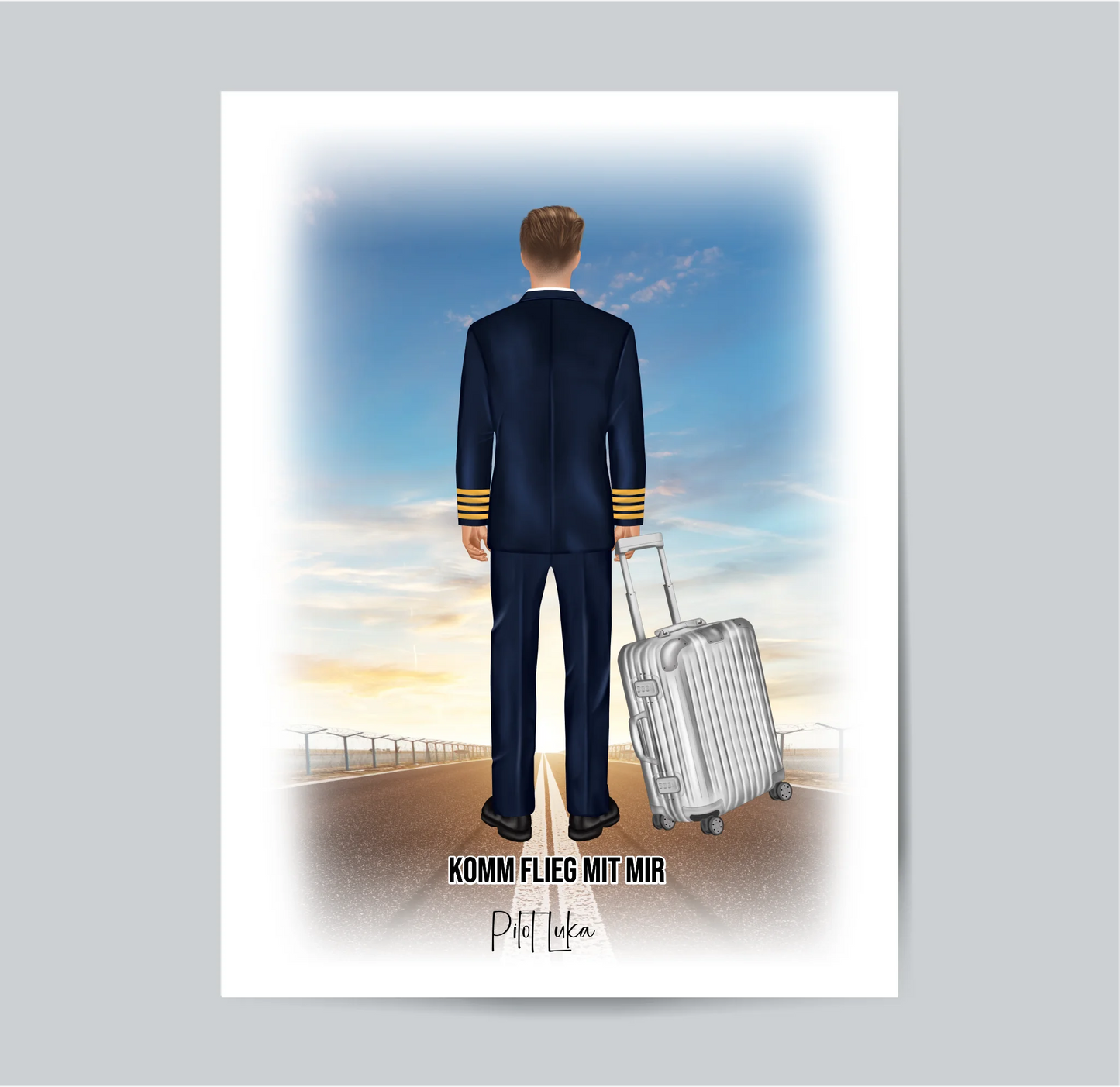 Pilot & Pilotin 1-2 Personen Poster