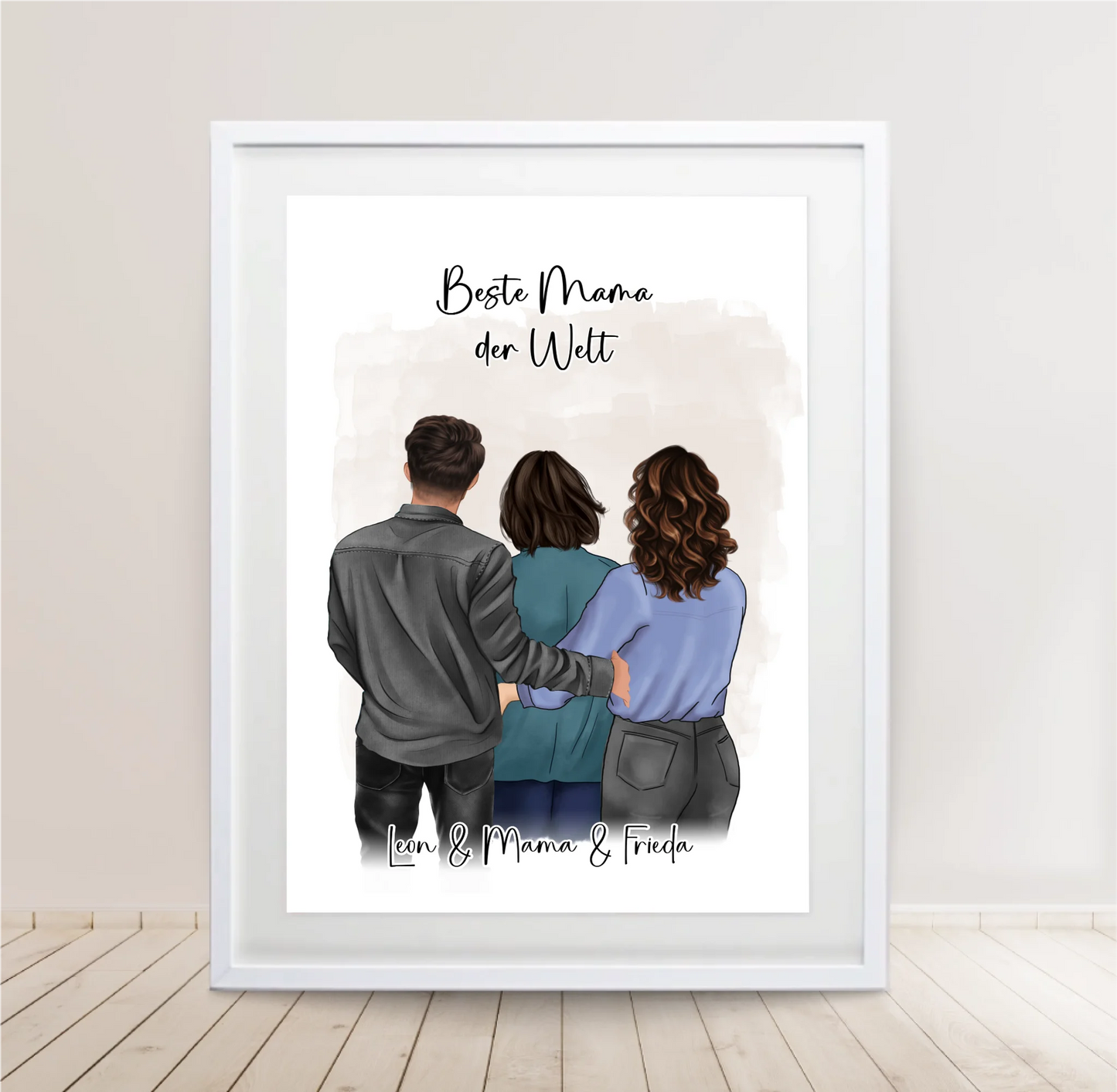 Mama mit Sohn & 1-2 Töchter Poster