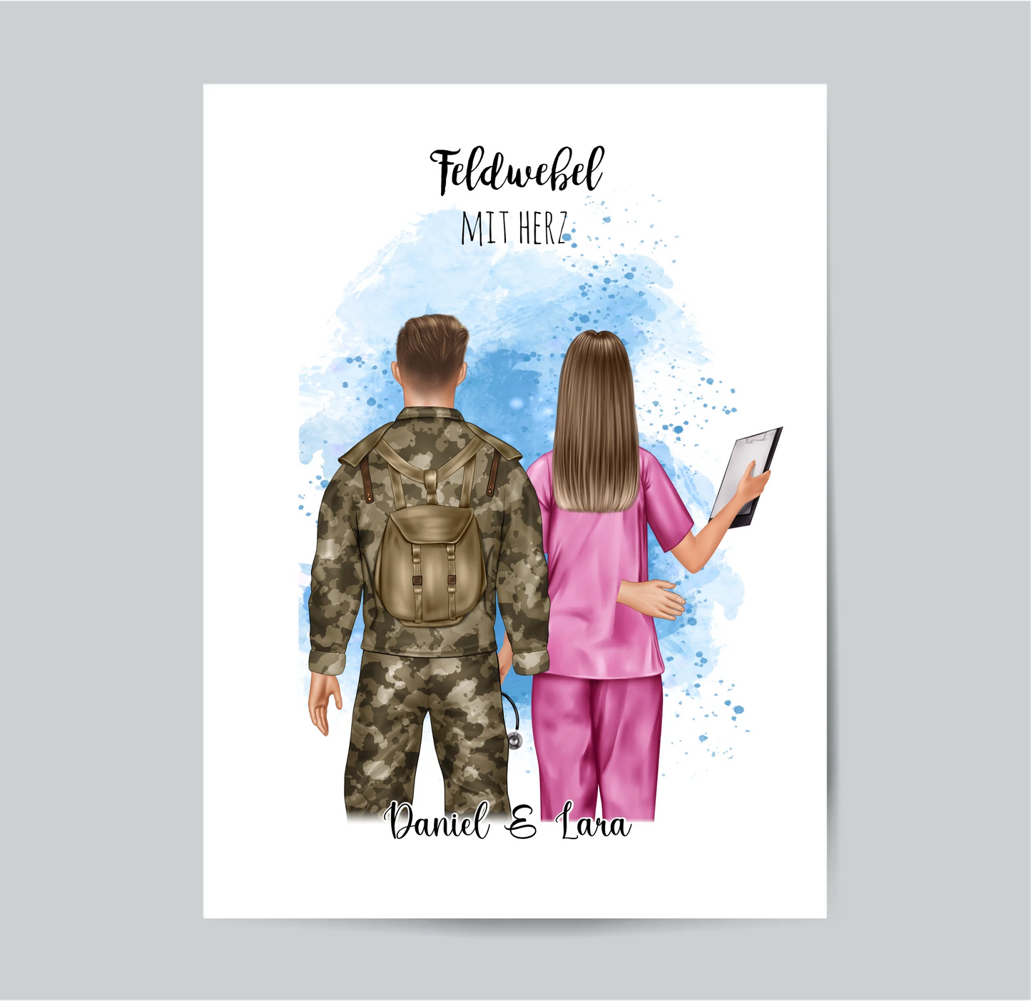 Soldat/in & Krankenschwester Poster