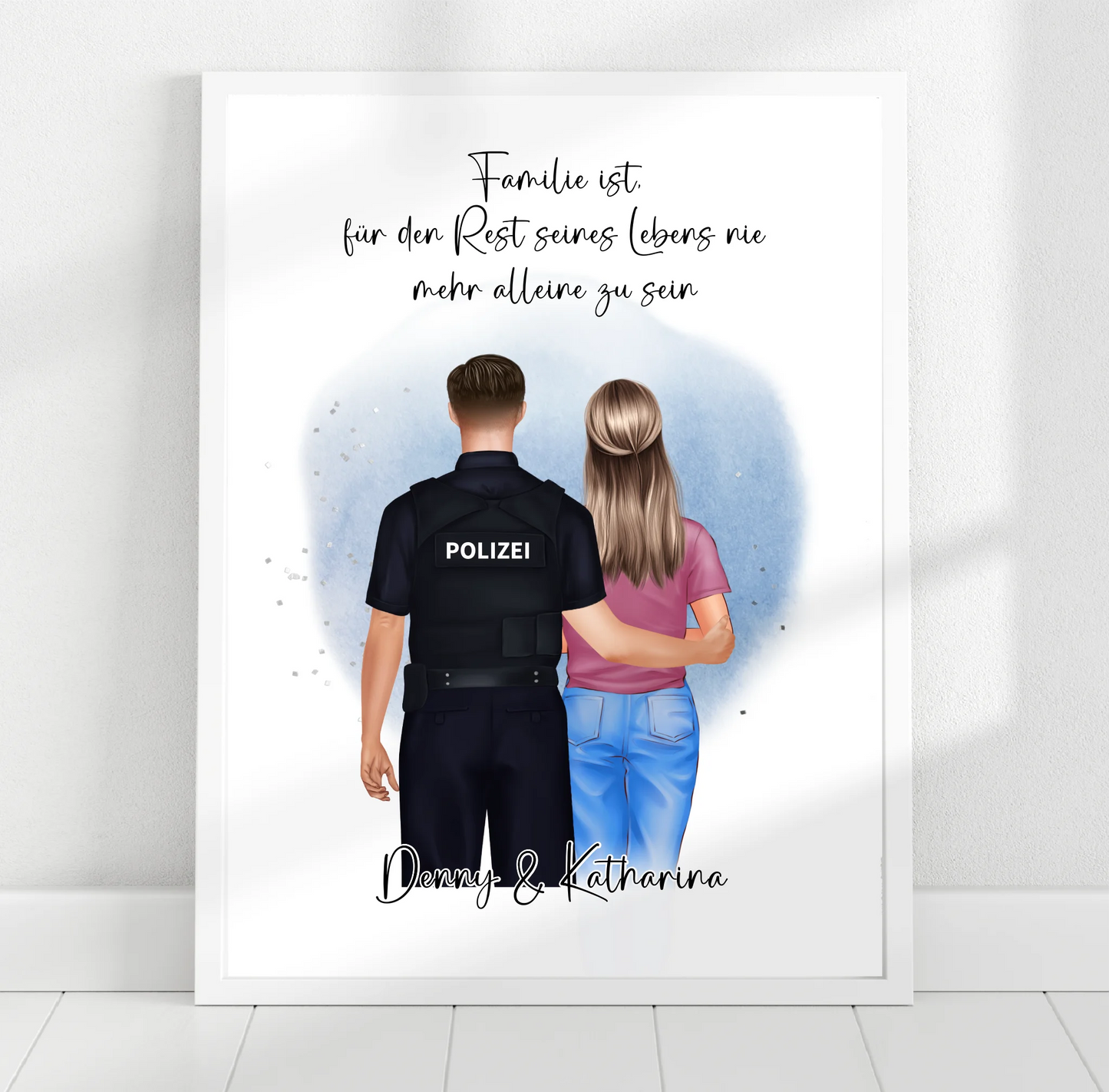 Polizei & Frau + 1-2 Kinder Poster