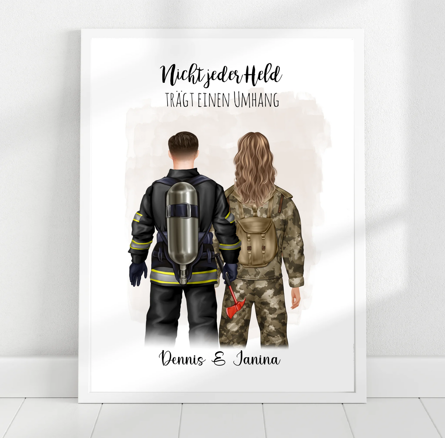 Feuerwehrmann & Soldat/in Poster