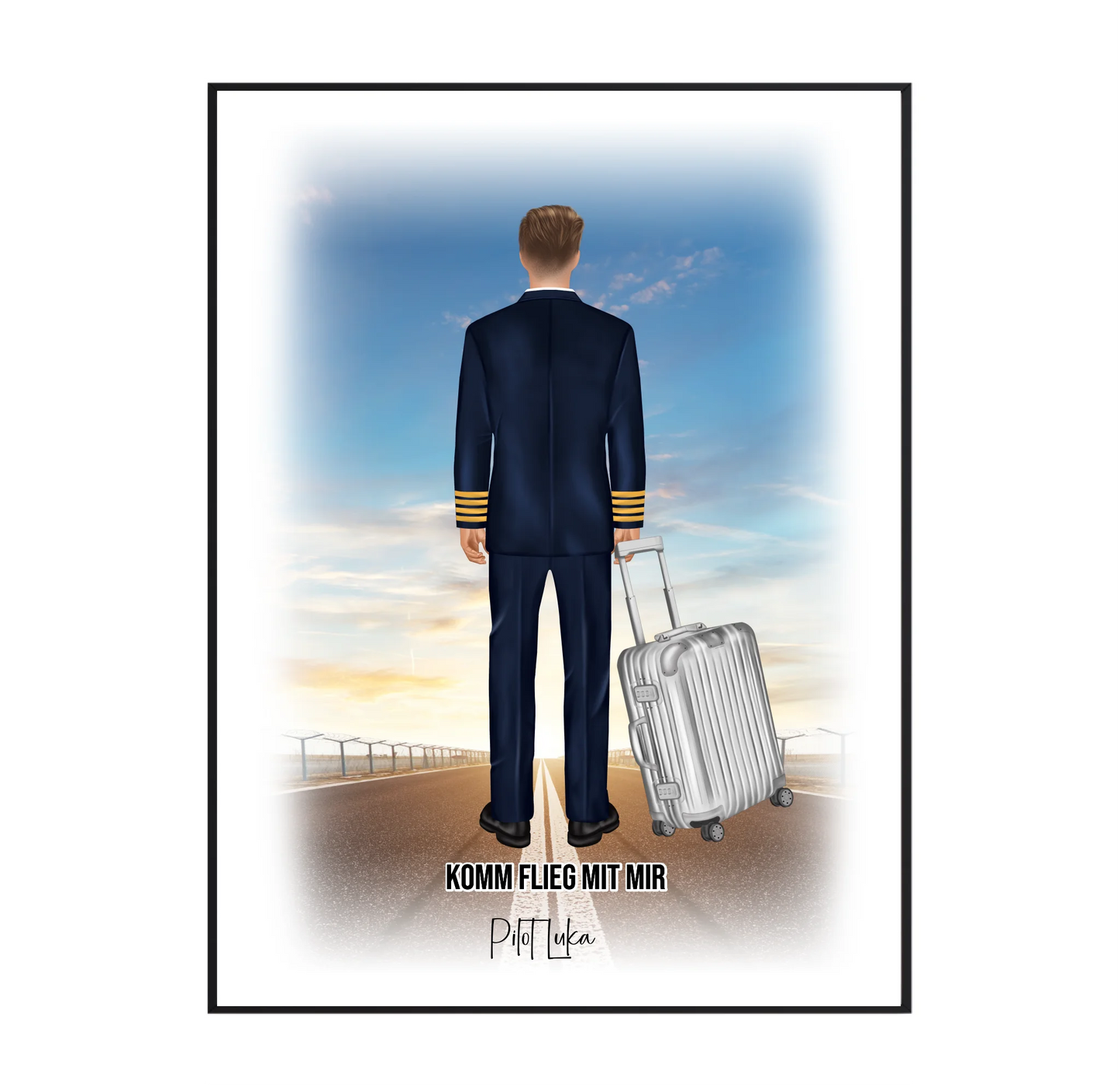 Pilot & Pilotin 1-2 Personen Poster