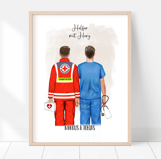 Sanitäter & Krankenpfleger Poster