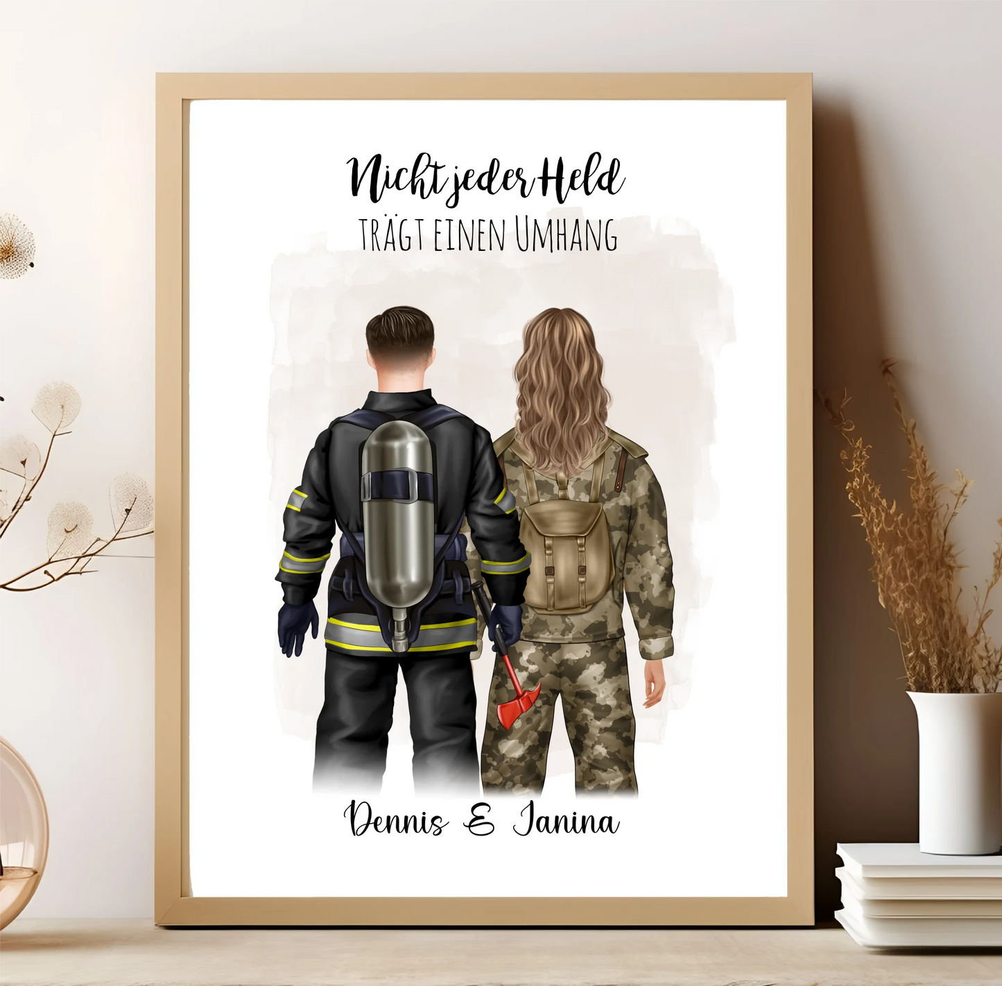 Feuerwehrmann & Soldat/in Poster