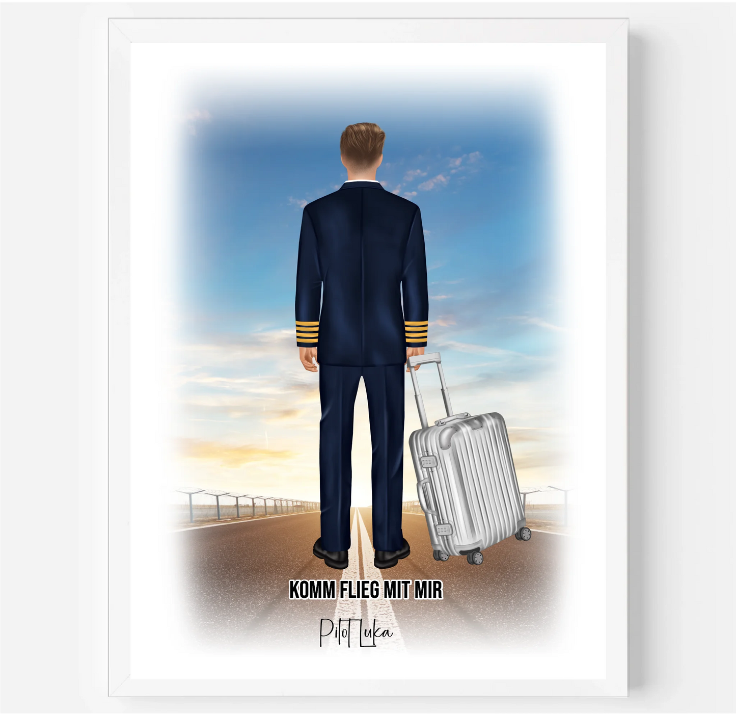 Pilot & Pilotin 1-2 Personen Poster