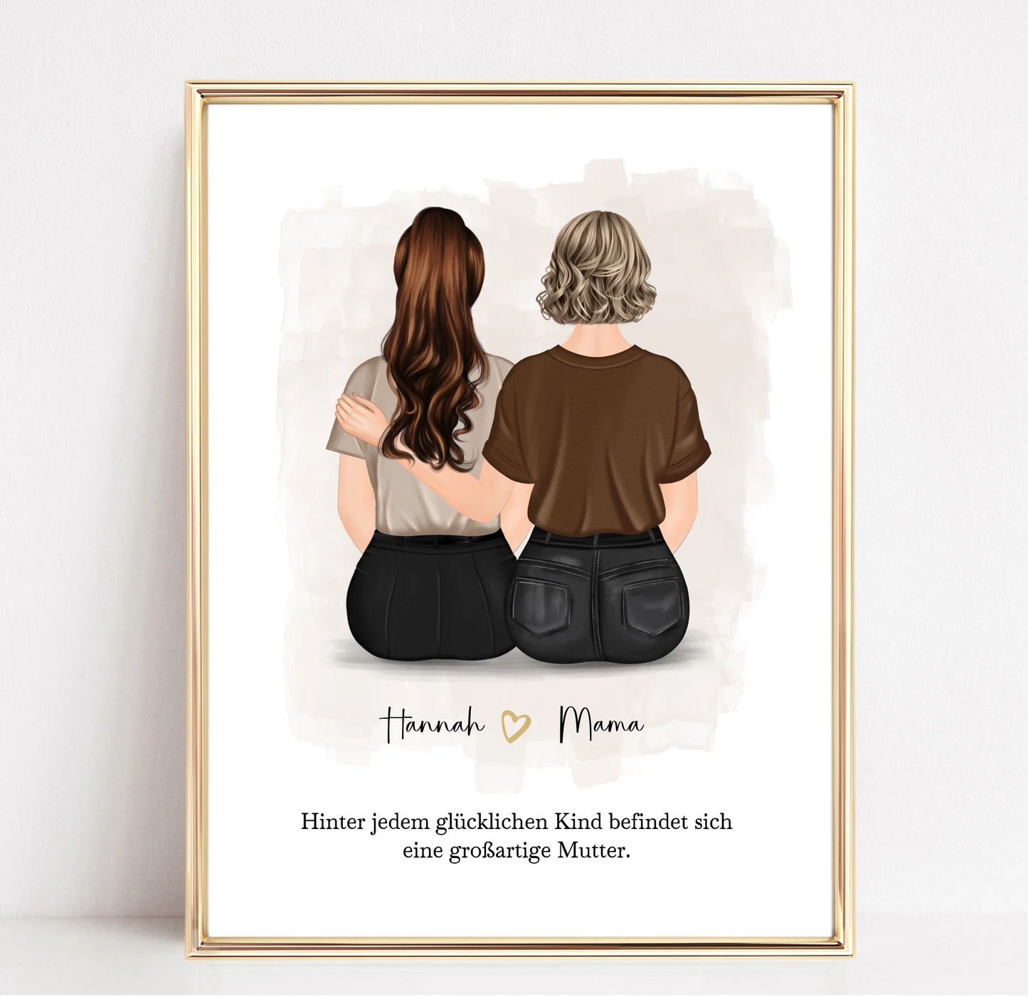 Mama mit 1-2 Töchter Poster