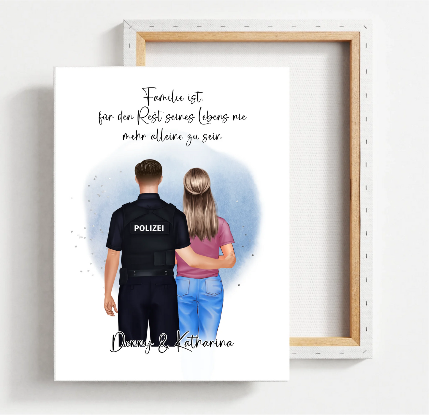 Polizei & Frau + 1-2 Kinder Poster