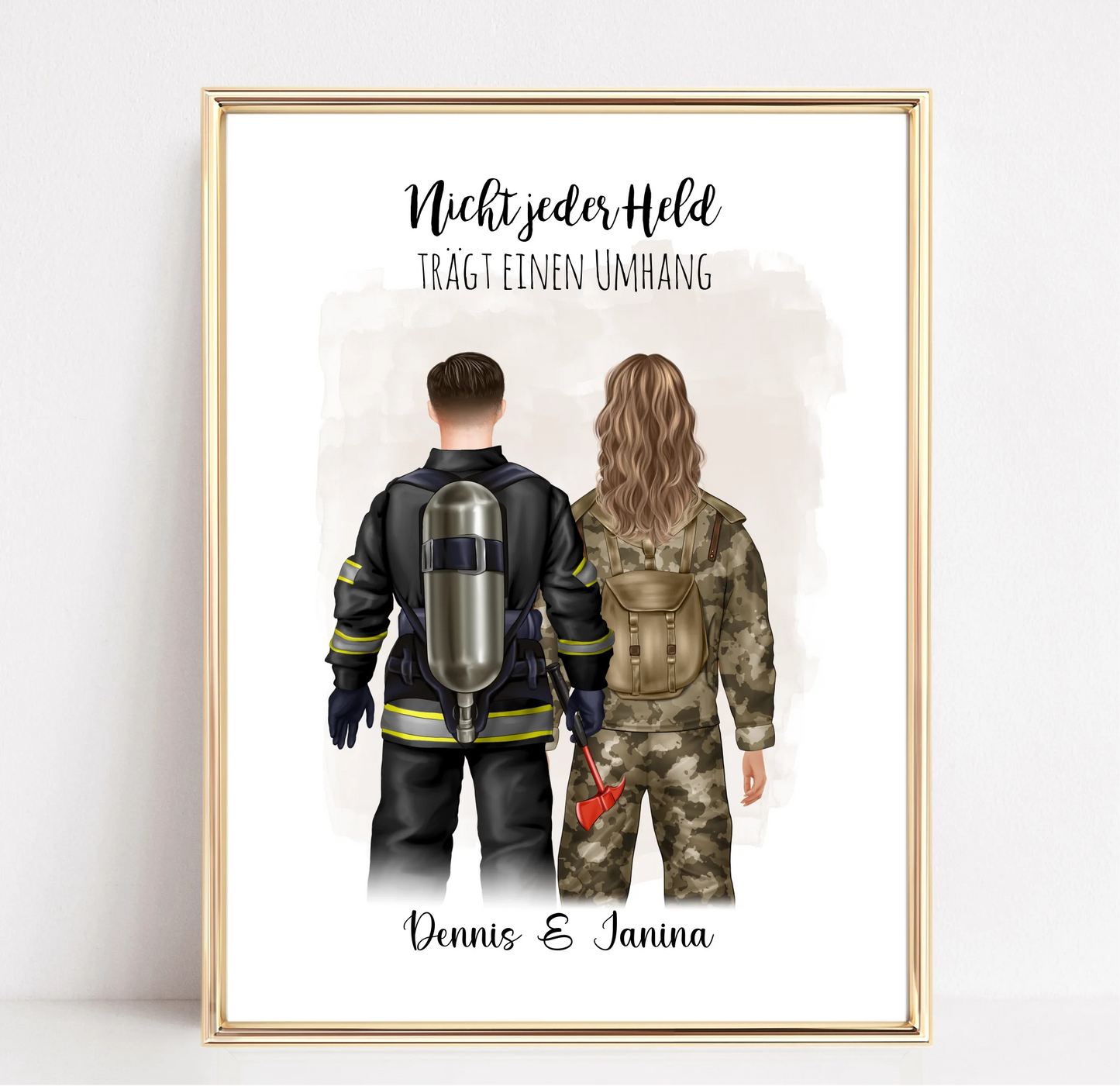 Feuerwehrmann & Soldat/in Poster